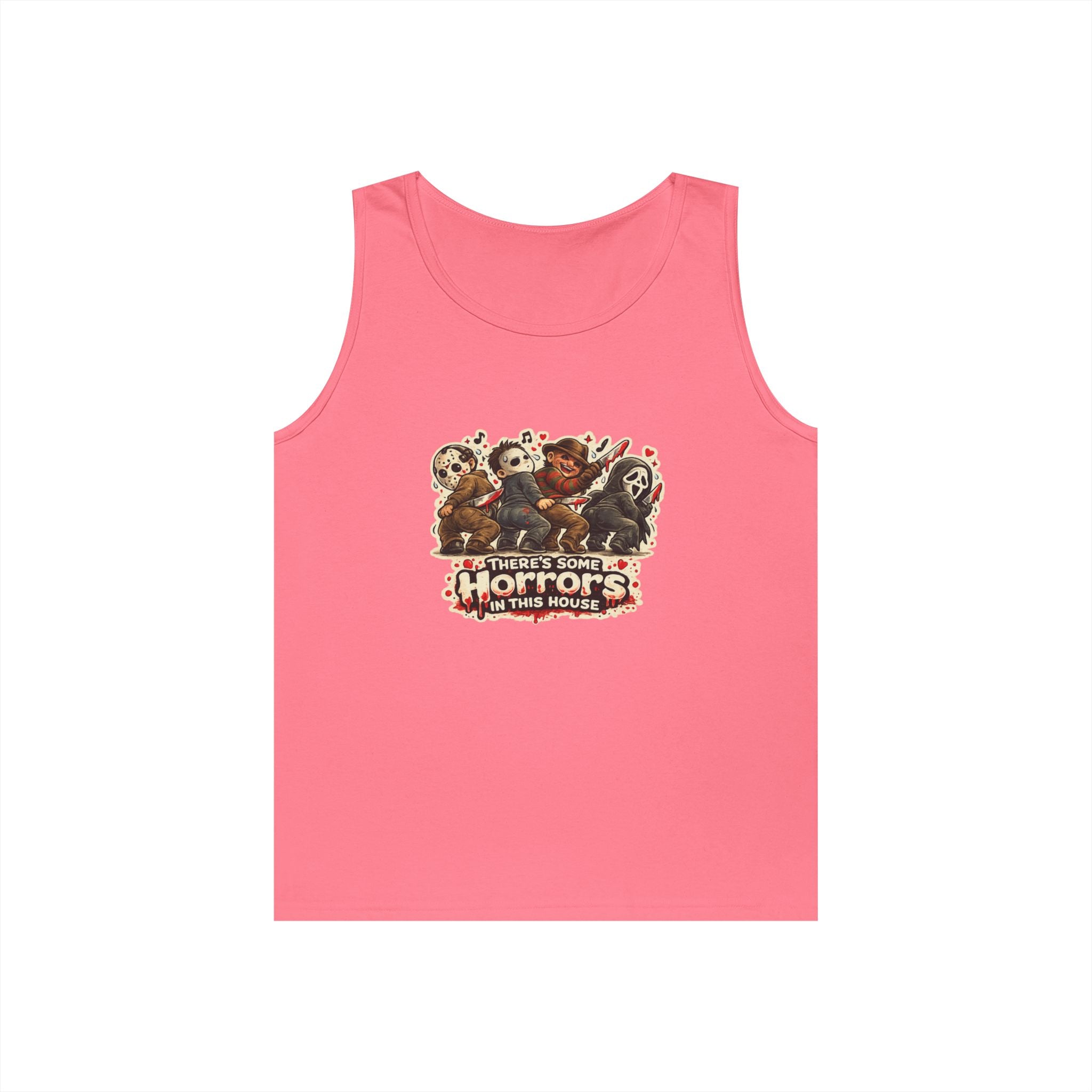 Horrors in this house Unisex Heavy Cotton Tank Top