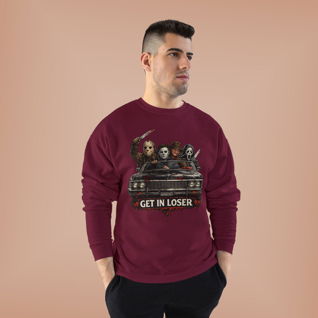 "Get in Loser" Horror Classic Unisex EcoSmart® Crewneck Sweatshirt