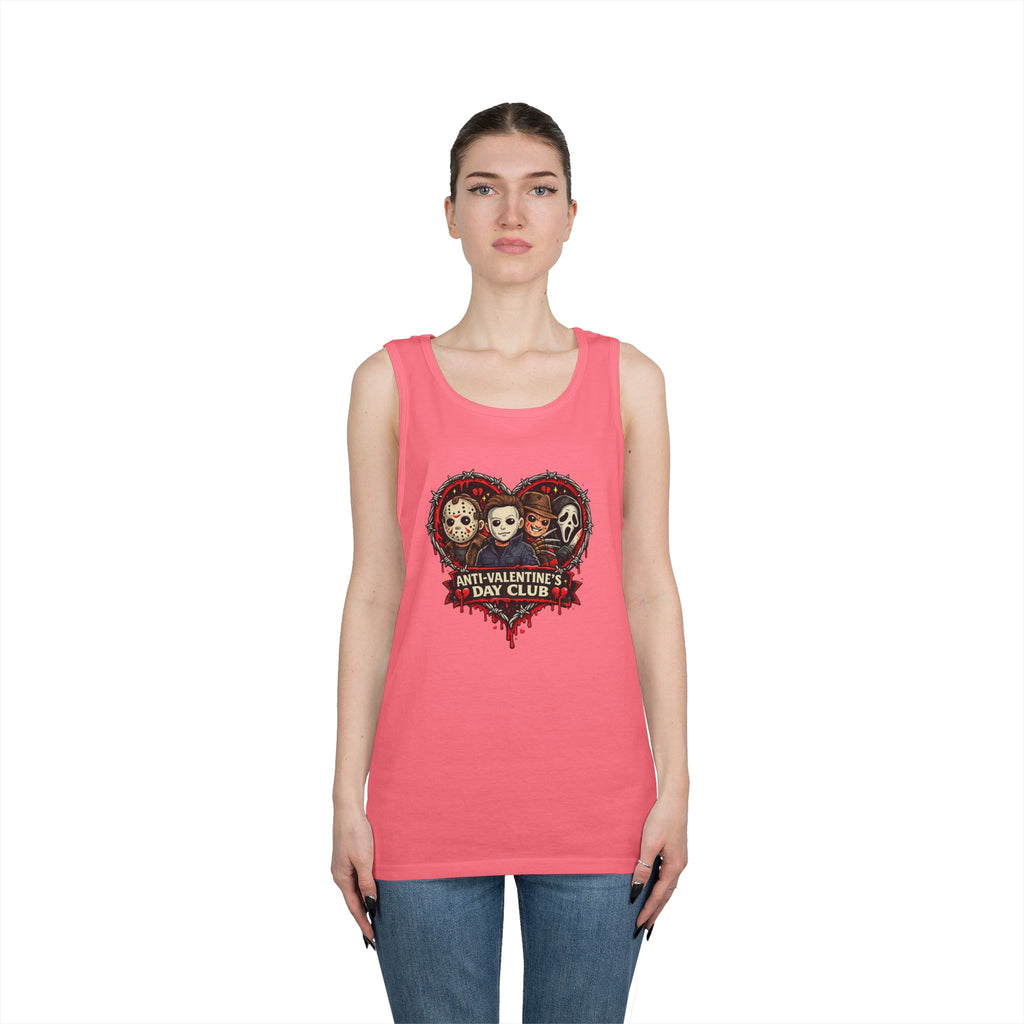 Horror Classics Anti-Valentine's Unisex Heavy Cotton Tank Top