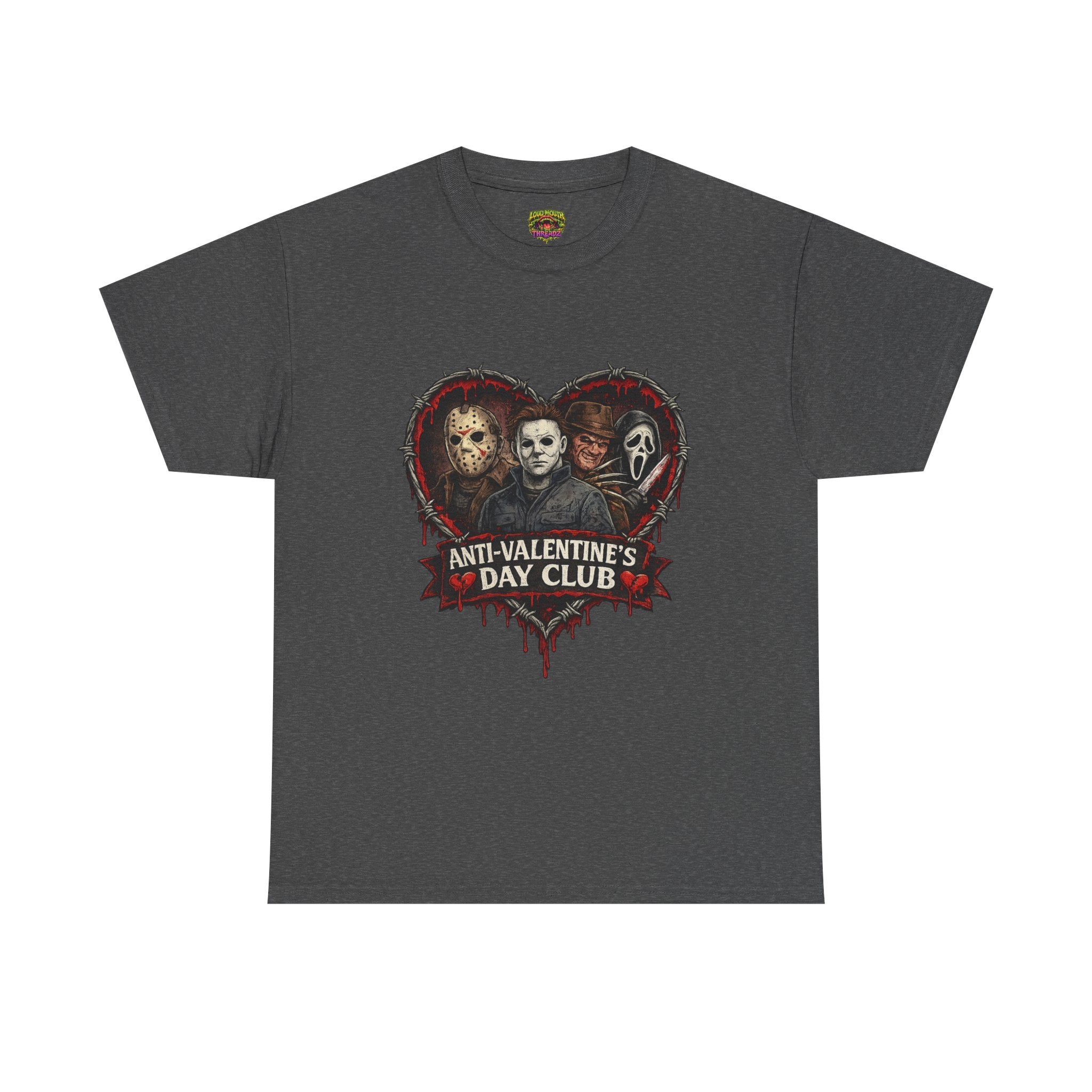 Horror Classics Anti-Valentine's Unisex Heavy Cotton Tee