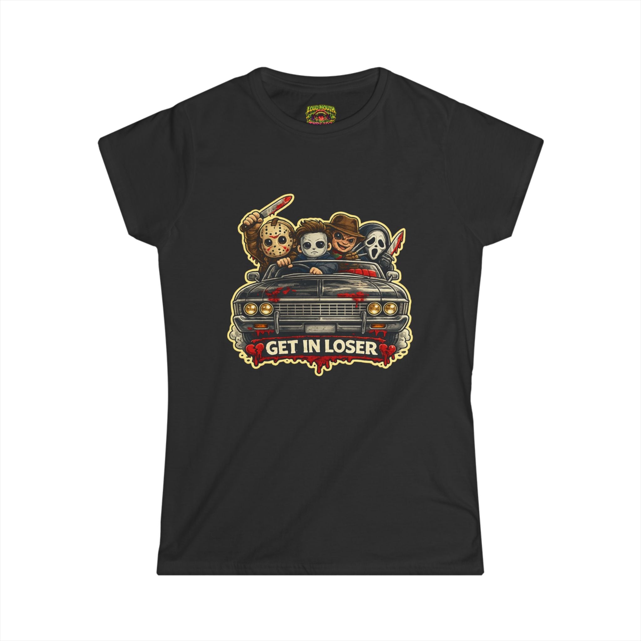 Horror Icons 'Get in Loser' Women's Tee