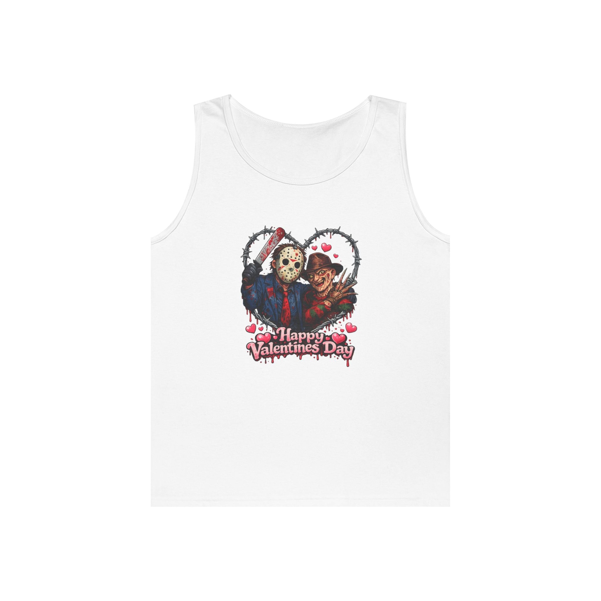 Horror Movie Classic Valentine's Unisex Heavy Cotton Tank Top