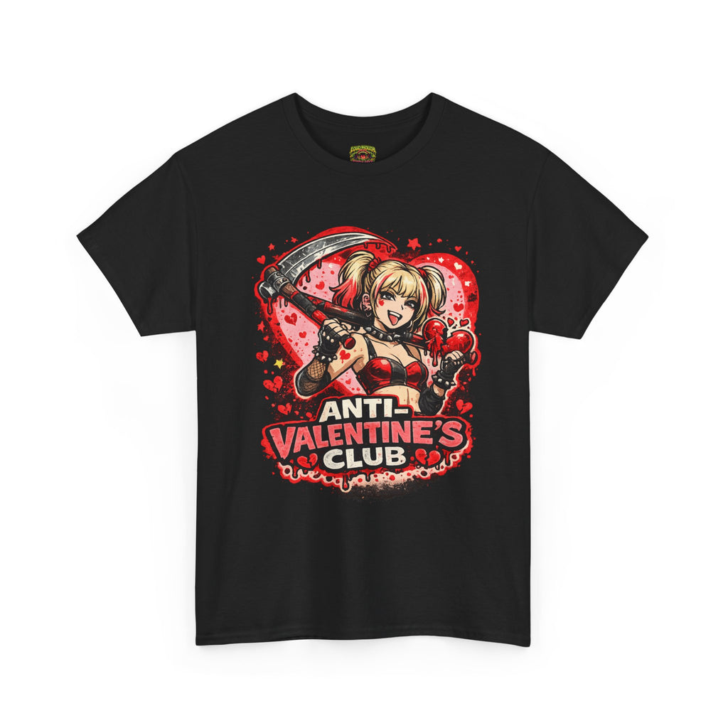 Anti-Valentine's Club Tee — Edgy Gothic Valentine's Day Graphic Shirt
