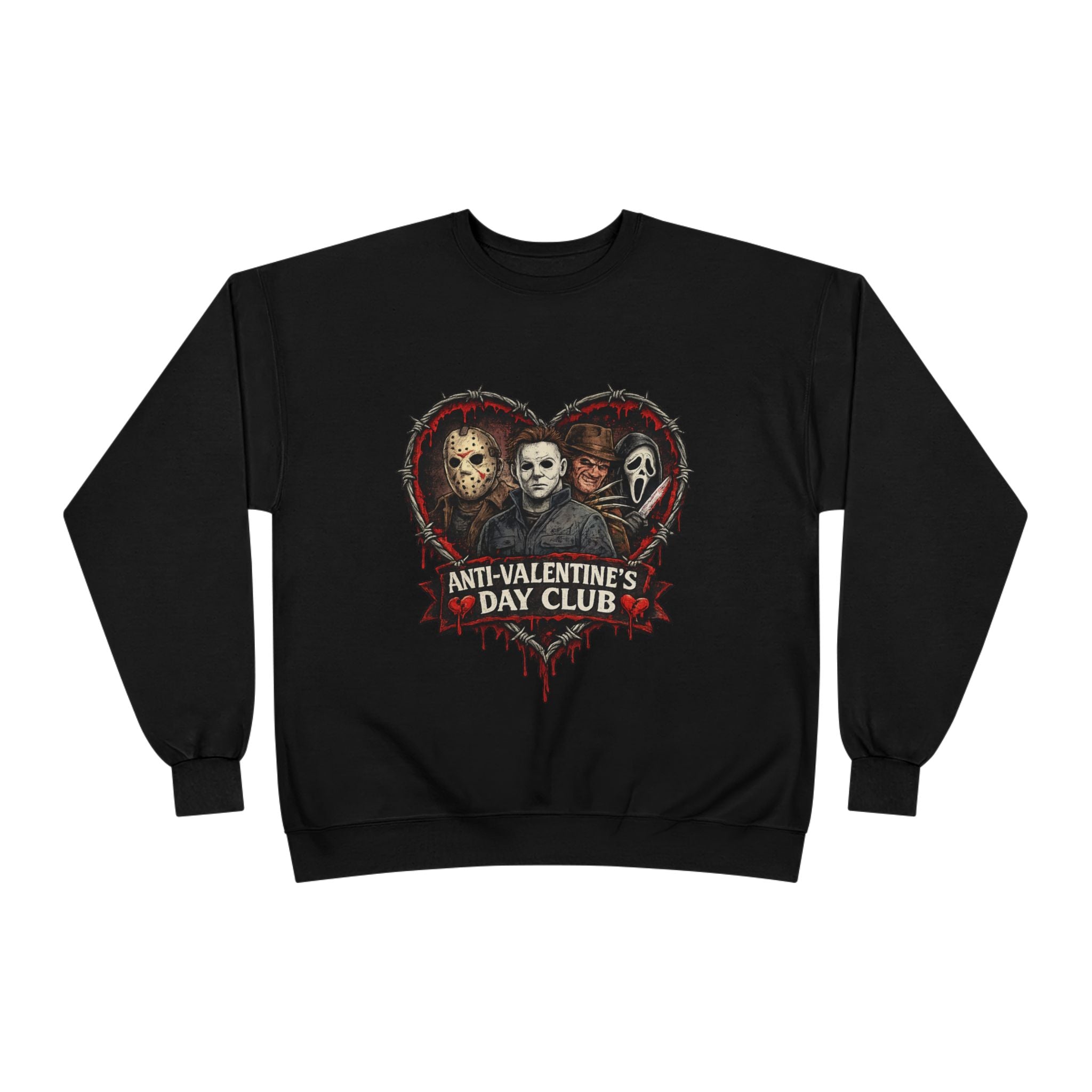 Horror Anti-Valentine's Unisex EcoSmart® Crewneck Sweatshirt