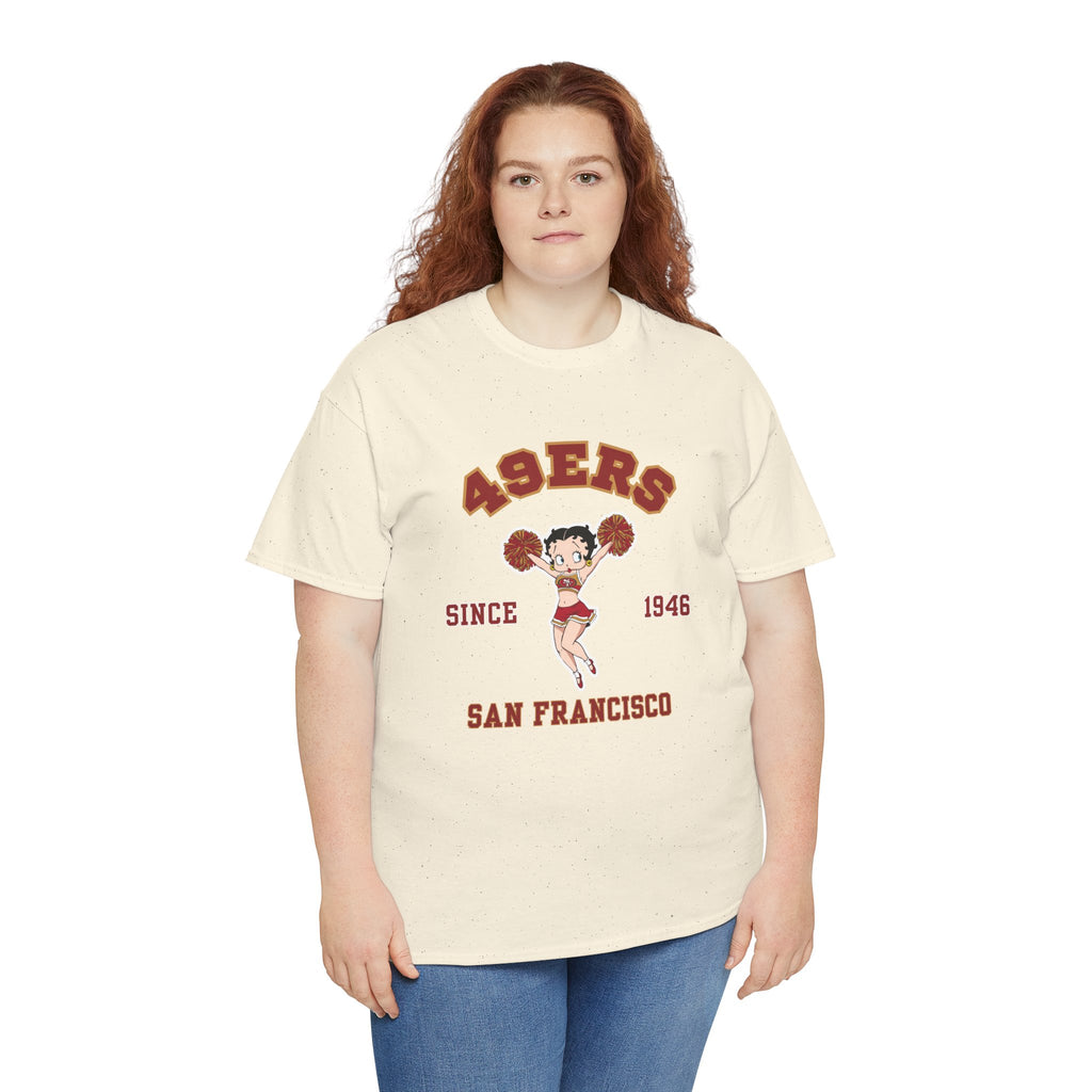 49ers Cheerleader Tee — San Francisco Since 1946 Vintage Football Shirt