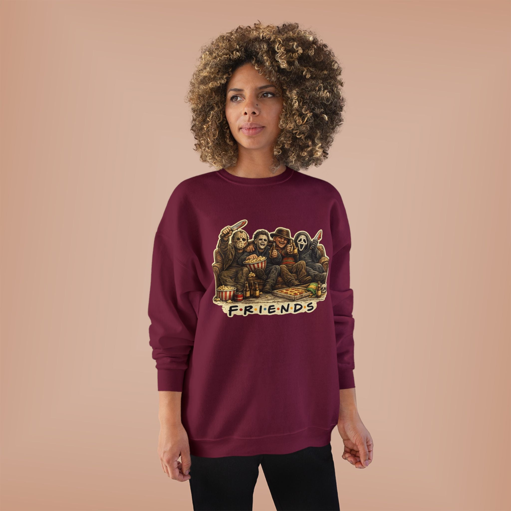Horror Classics Friends Unisex EcoSmart® Crewneck Sweatshirt
