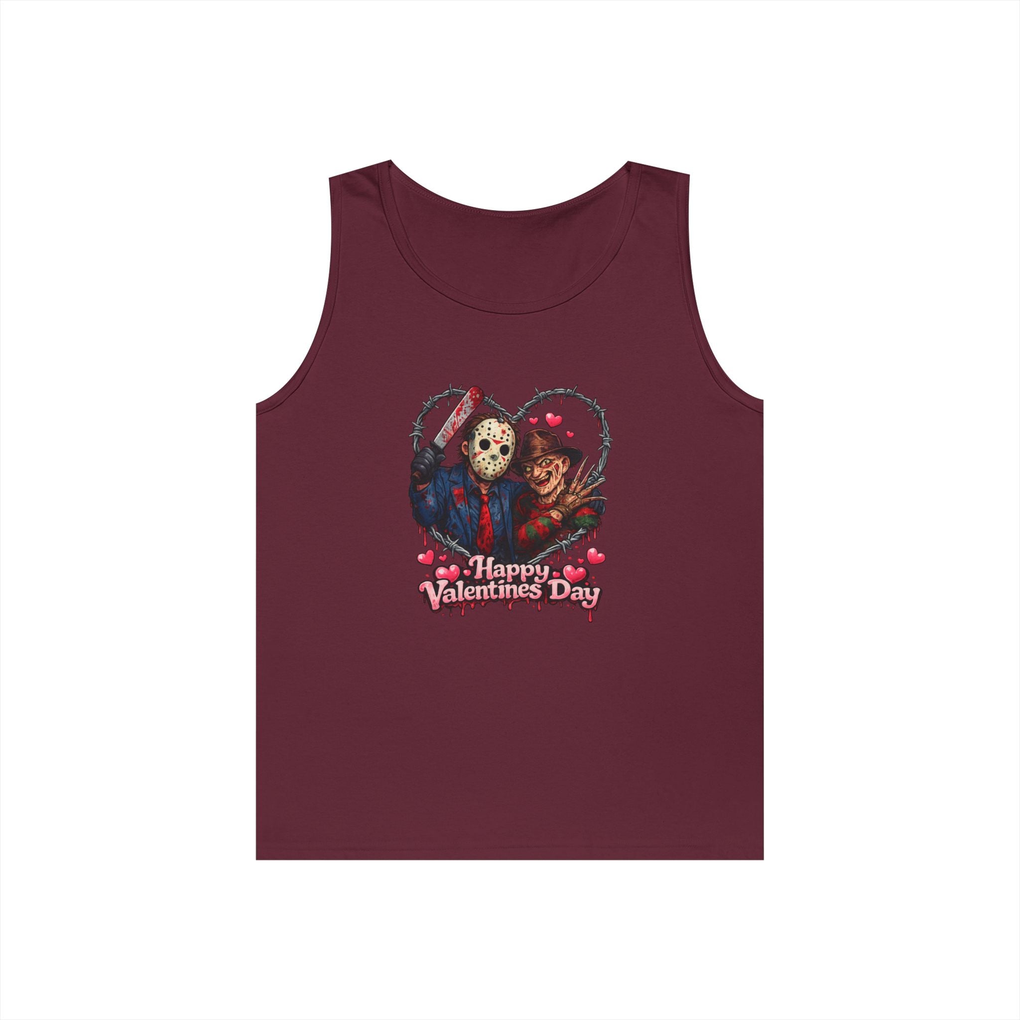 Horror Movie Classic Valentine's Unisex Heavy Cotton Tank Top