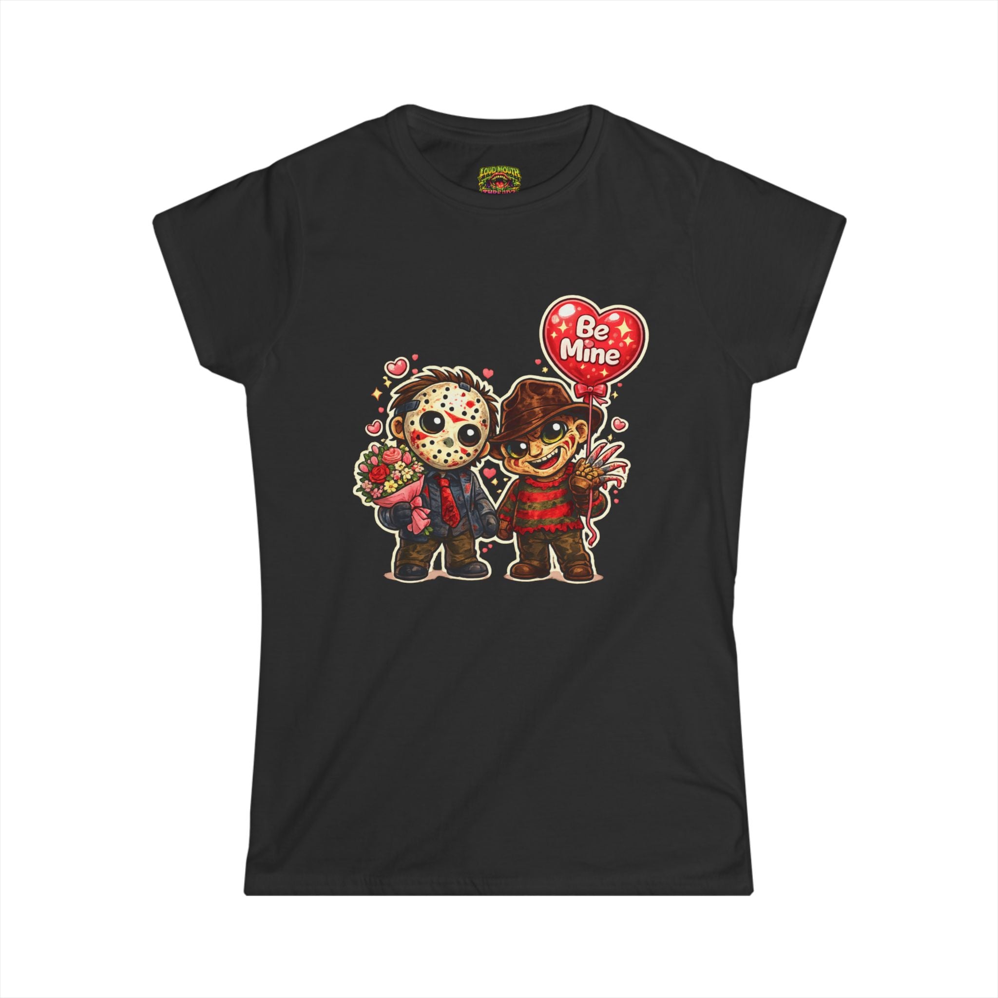 Valentine Horror Cuties T-Shirt — "Be Mine" Jason & Freddy Couple Tee