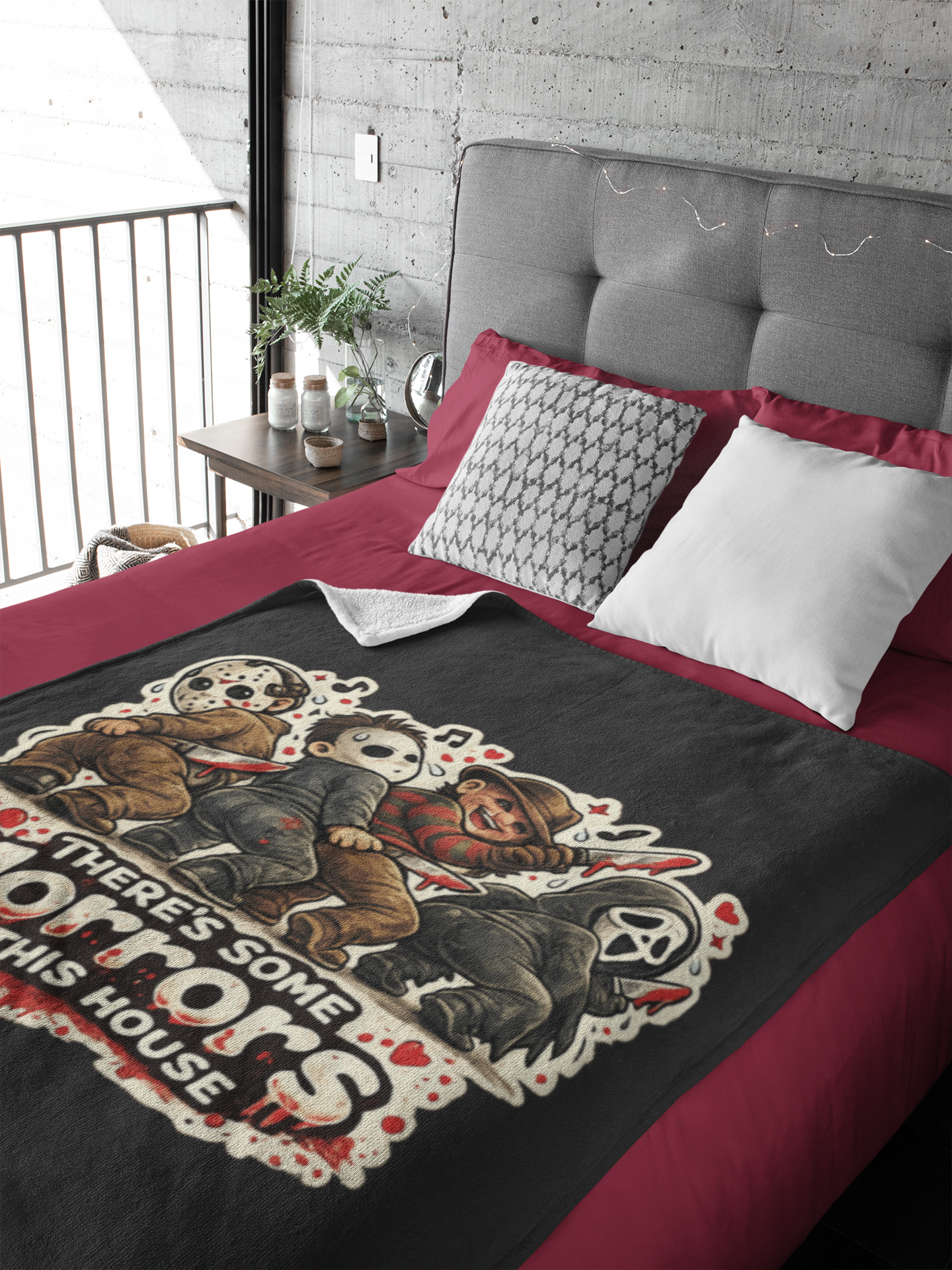 Horrors in this House Velveteen Plush Blanket