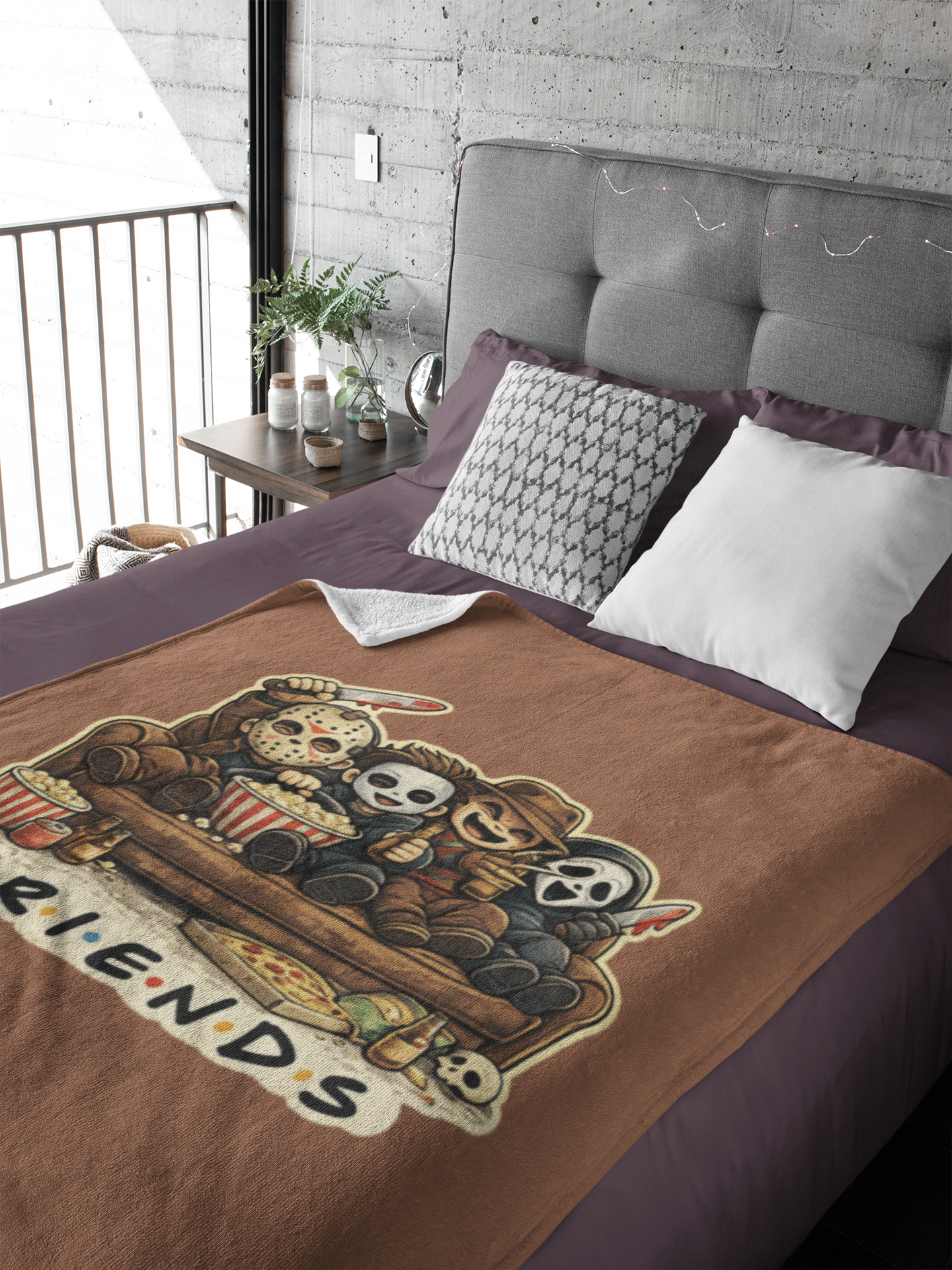 Horror Classic Friends Velveteen Plush Blanket