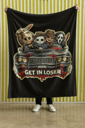 Horror Classics "Get in Loser" Velveteen Plush Blanket