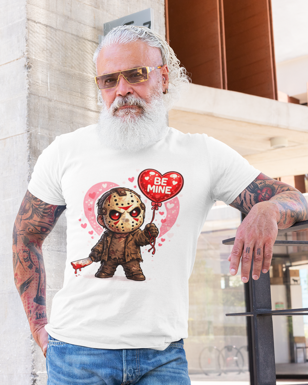 Jason Valentine Tee - 'Be Mine' Horror Cute Valentine's Day T-Shirt