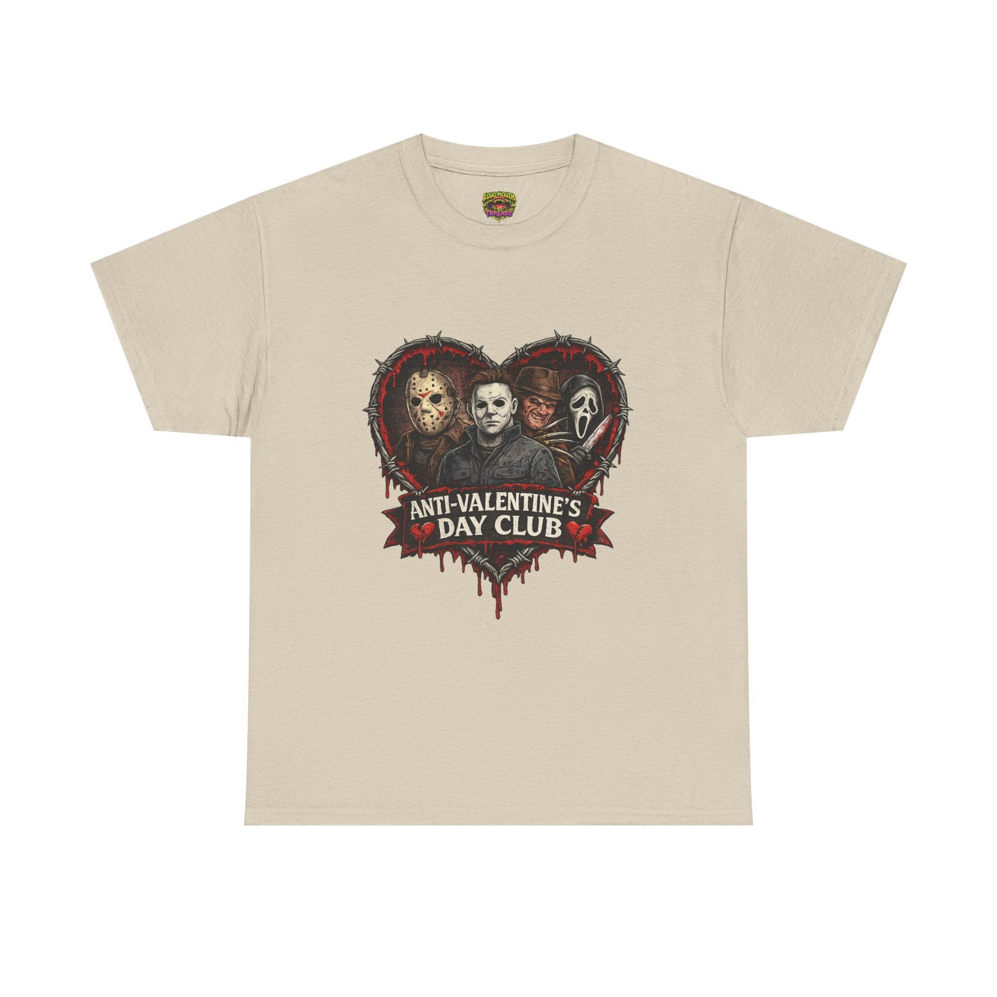 Horror Classics Anti-Valentine's Unisex Heavy Cotton Tee