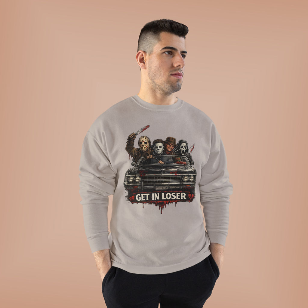"Get in Loser" Horror Classic Unisex EcoSmart® Crewneck Sweatshirt