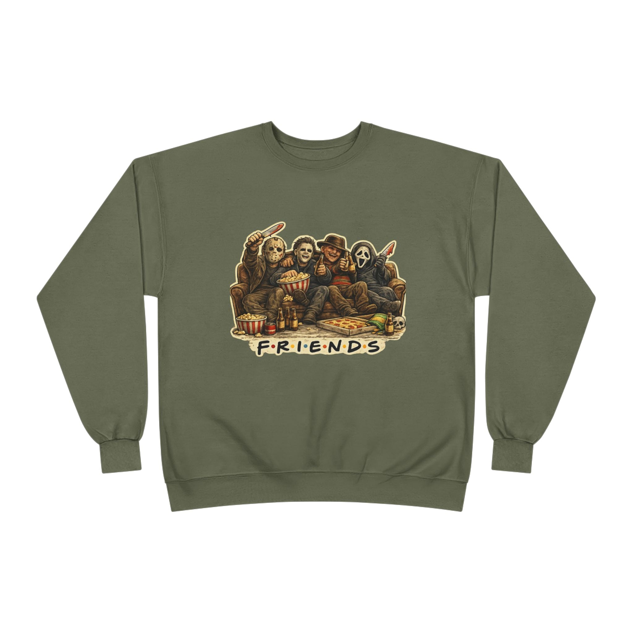 Horror Classics Friends Unisex EcoSmart® Crewneck Sweatshirt