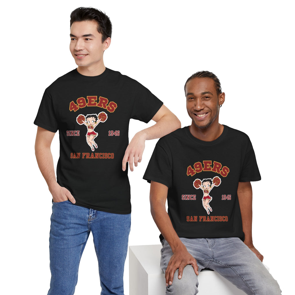 49ers Cheerleader Tee — San Francisco Since 1946 Vintage Football Shirt