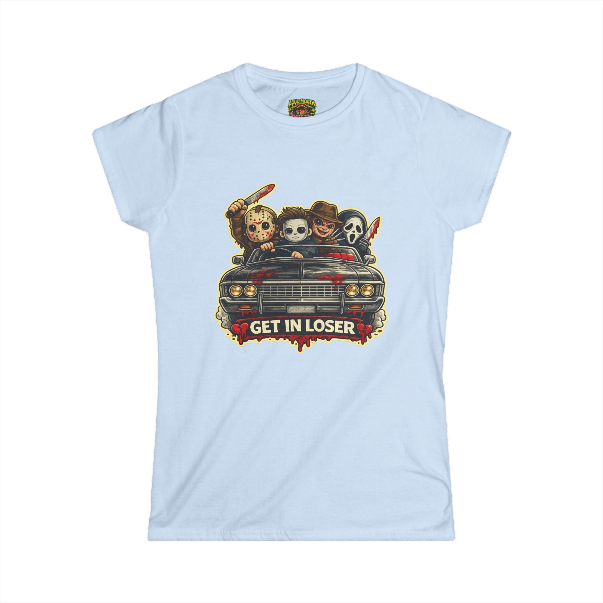 Horror Icons 'Get in Loser' Women's Tee