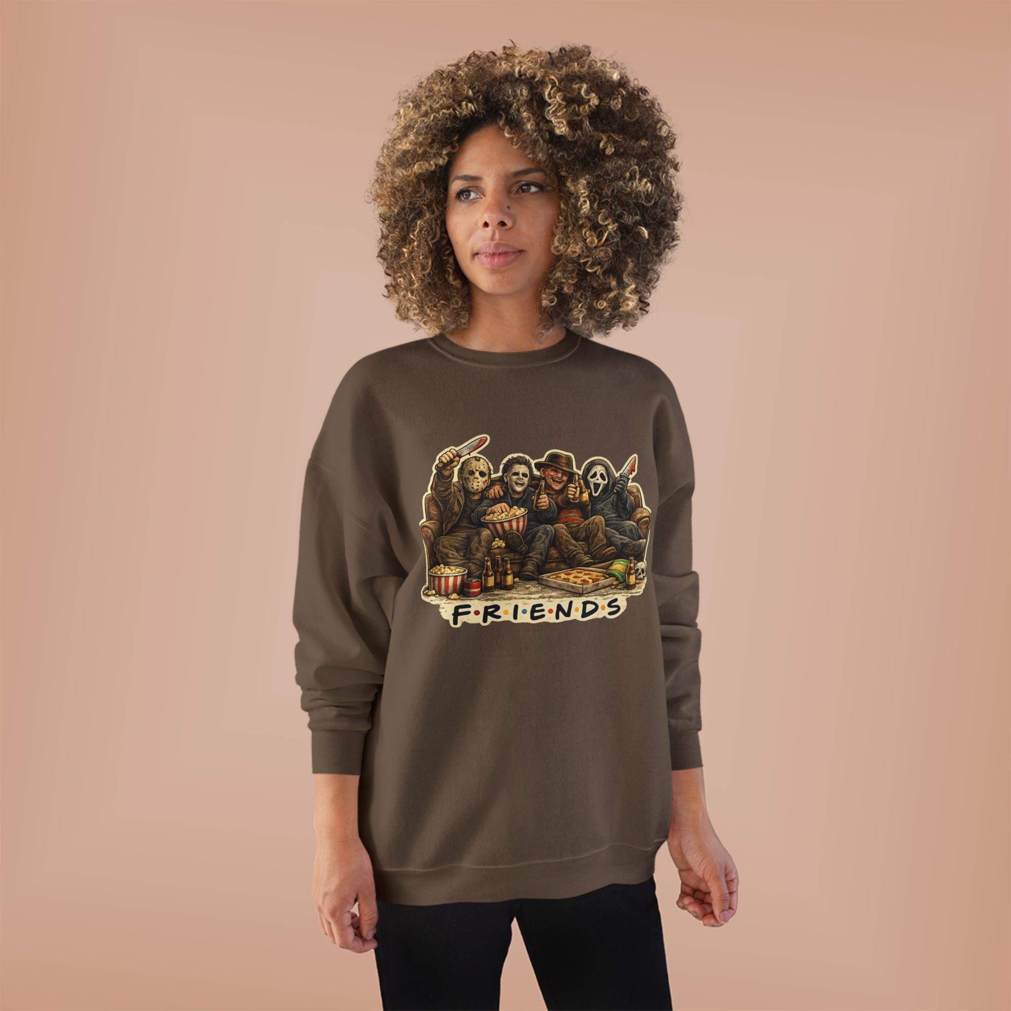 Horror Classics Friends Unisex EcoSmart® Crewneck Sweatshirt