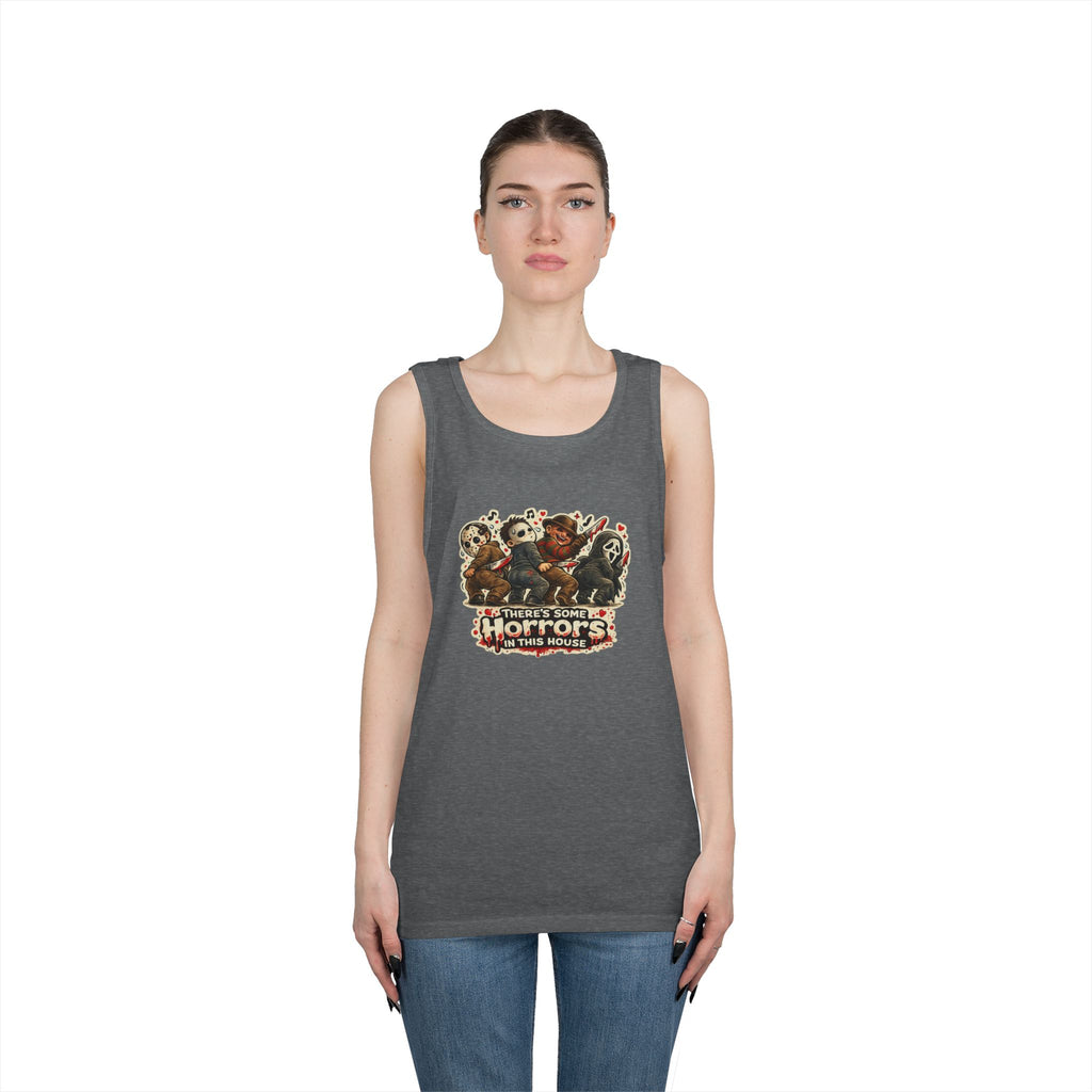 Horrors in this house Unisex Heavy Cotton Tank Top
