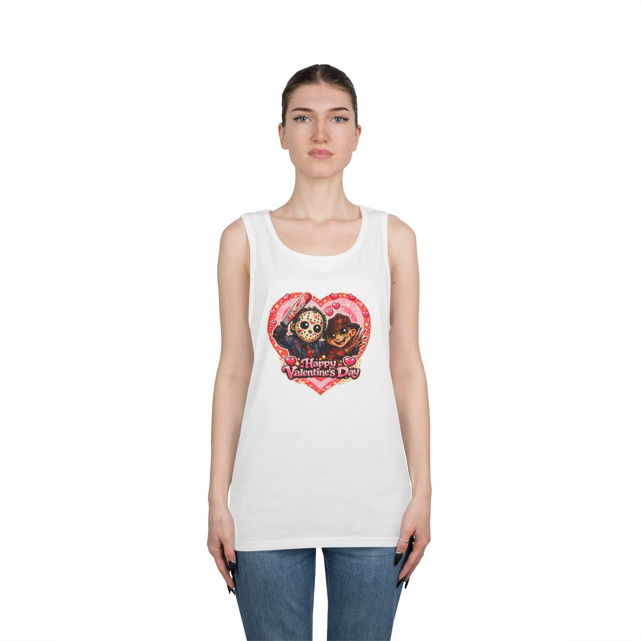 Horror Classic Valentine's Unisex Heavy Cotton Tank Top
