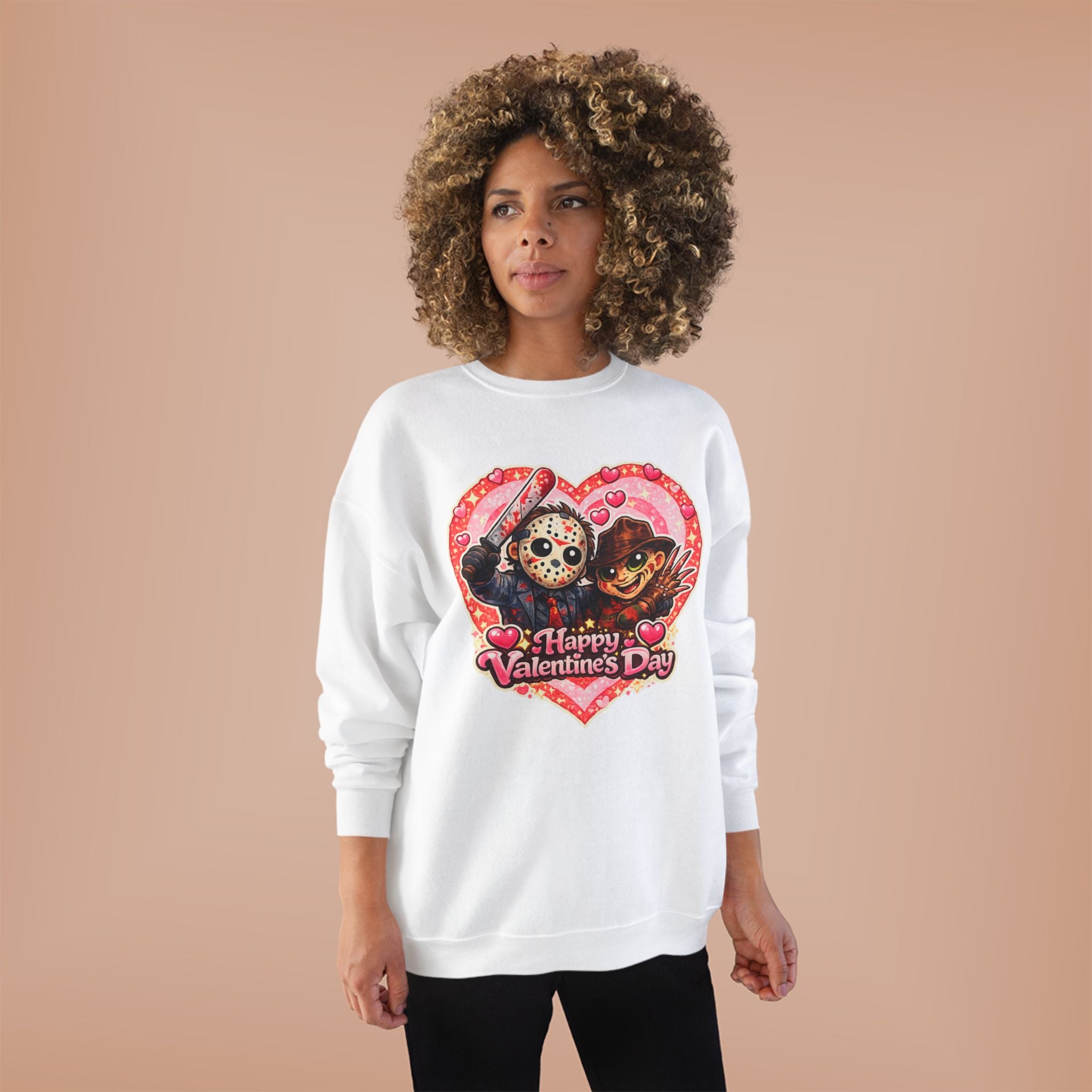 Cute Horrors Valentine's Day Unisex EcoSmart® Crewneck Sweatshirt