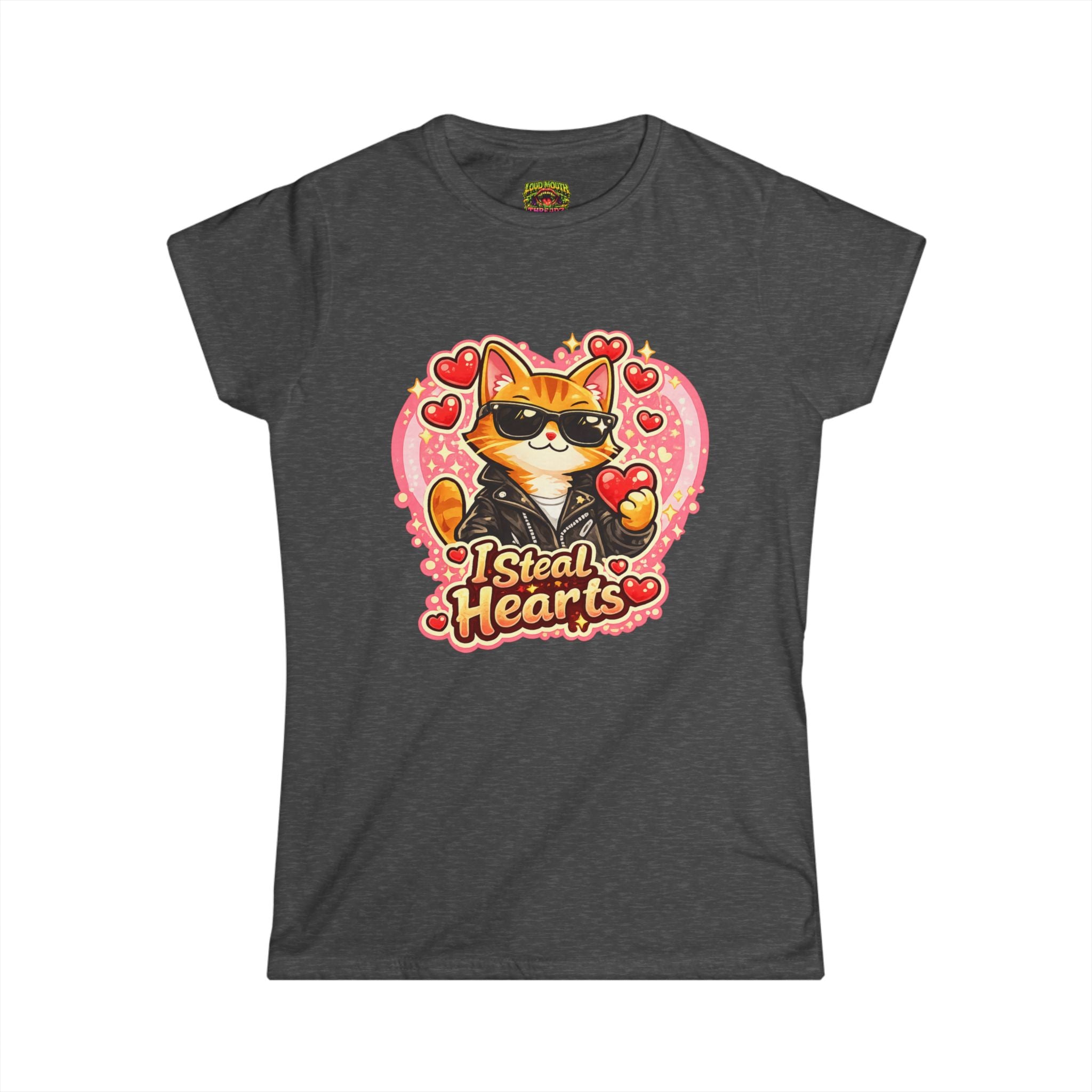 Cat "I Steal Hearts" Valentine's Tee