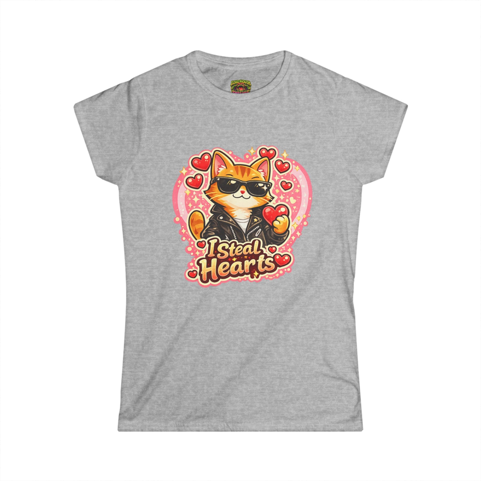 Cat "I Steal Hearts" Valentine's Tee