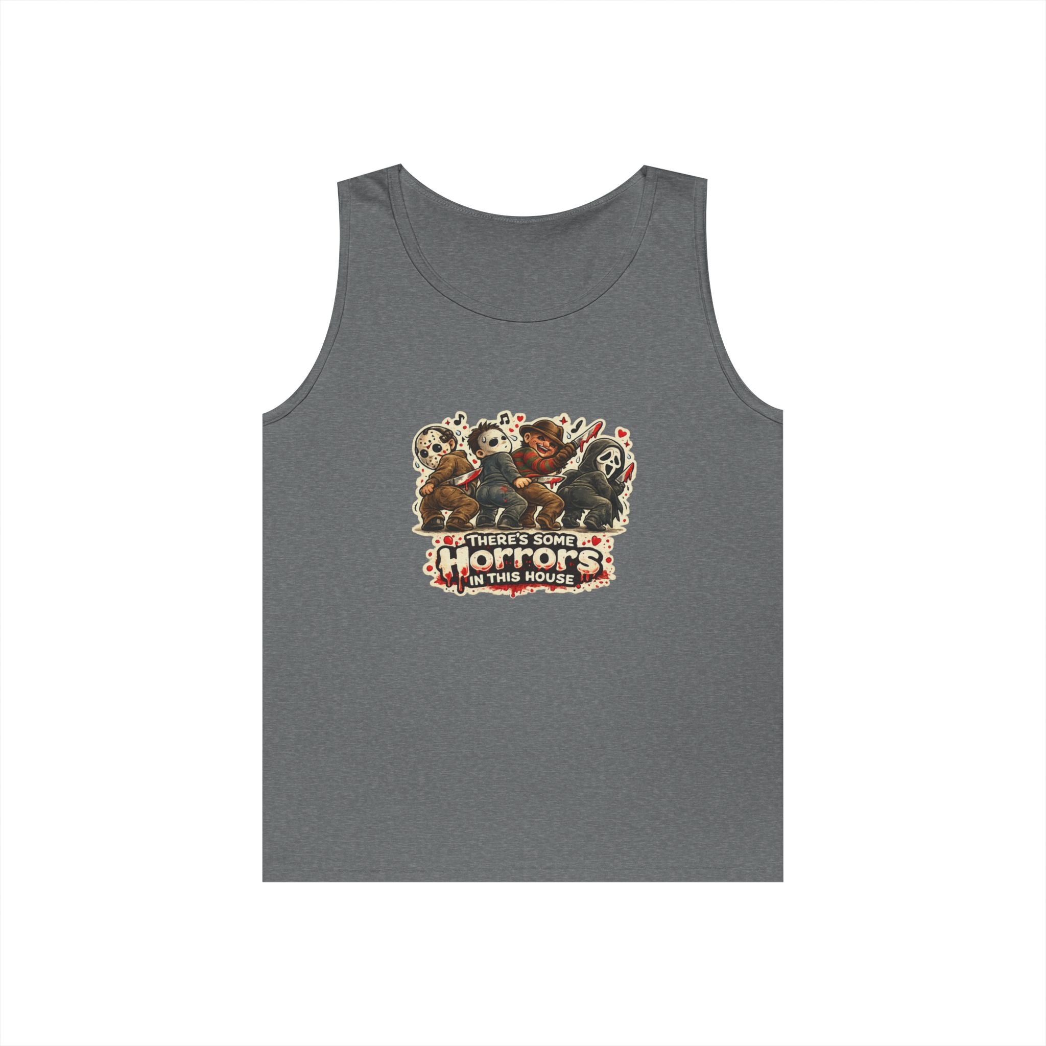 Horrors in this house Unisex Heavy Cotton Tank Top