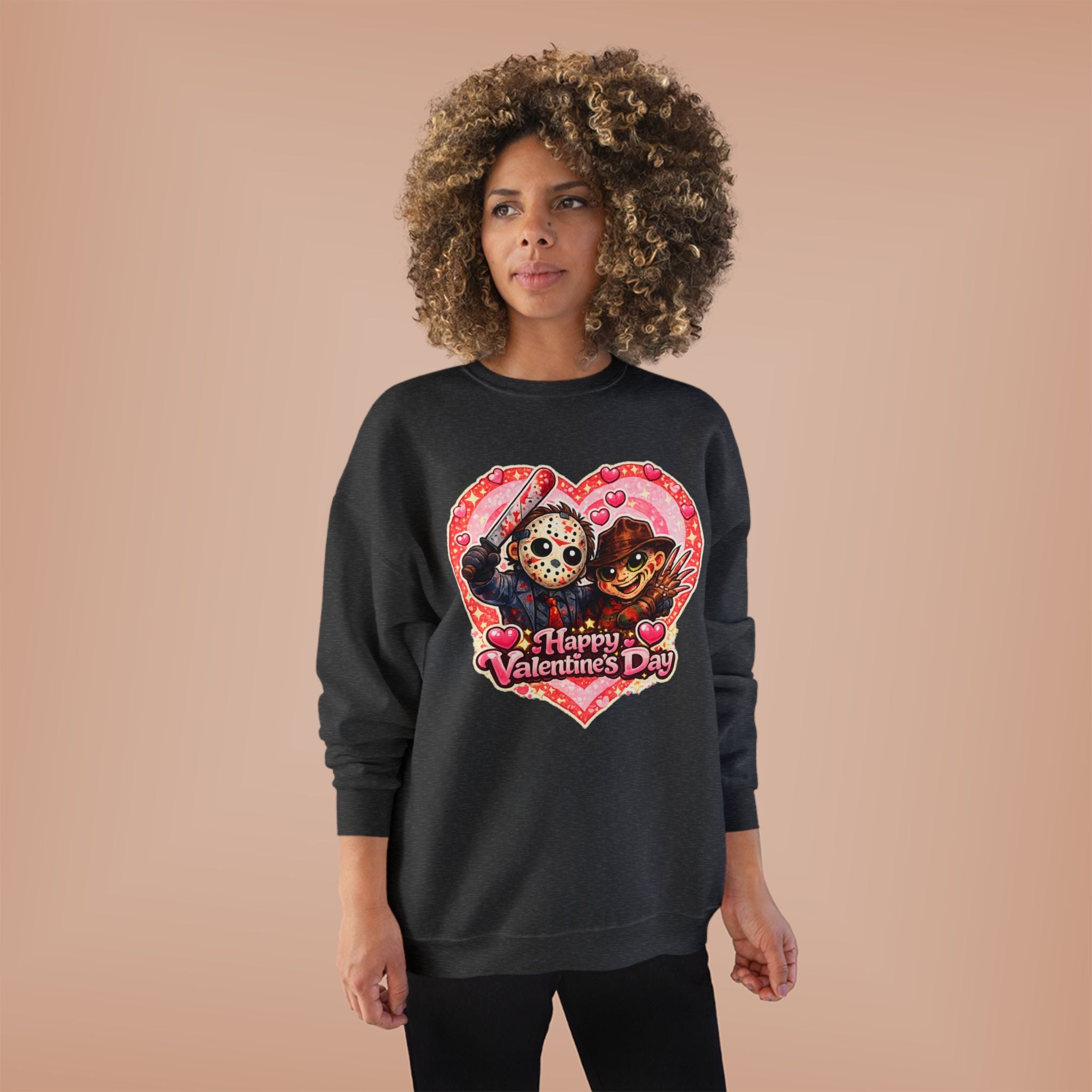 Cute Horrors Valentine's Day Unisex EcoSmart® Crewneck Sweatshirt