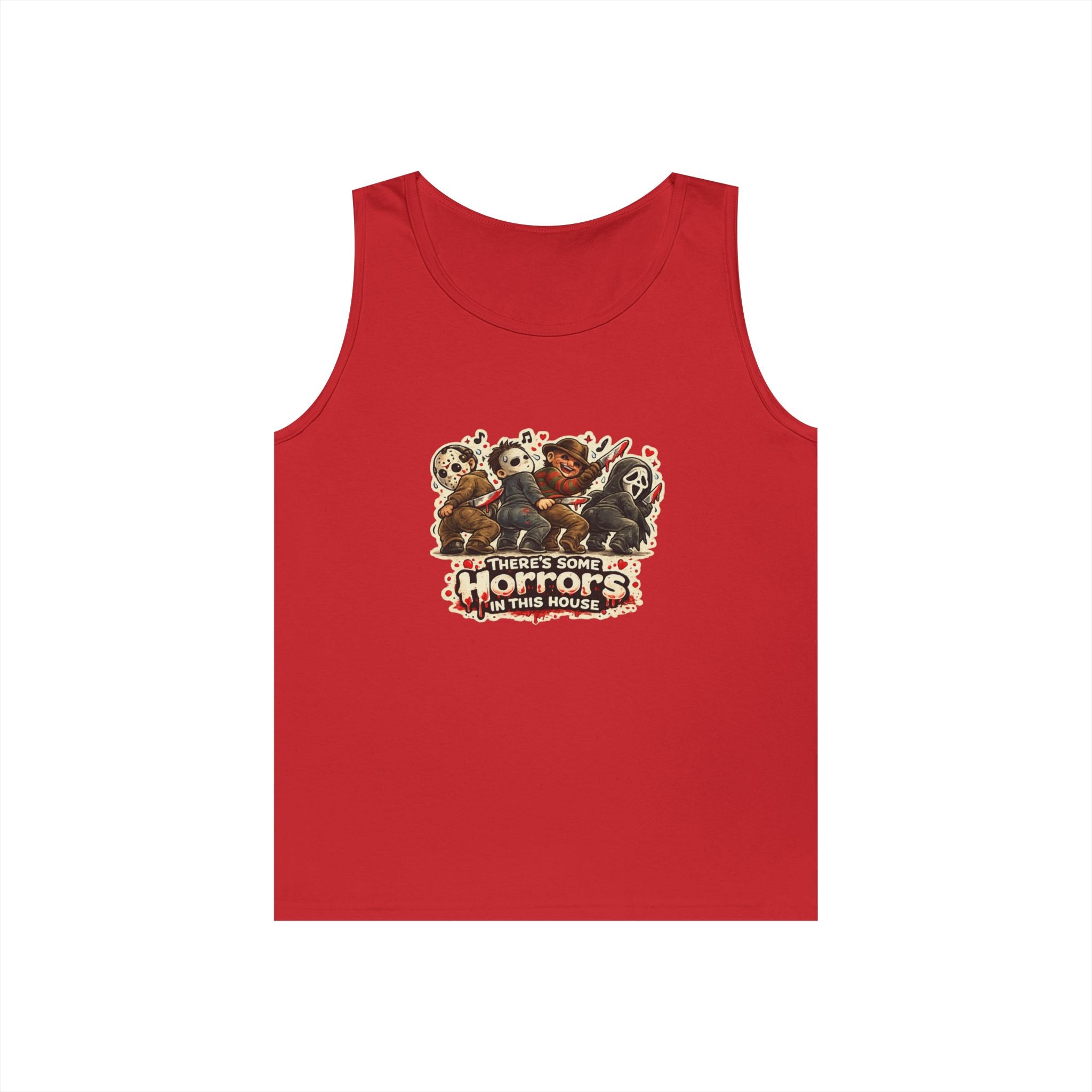 Horrors in this house Unisex Heavy Cotton Tank Top