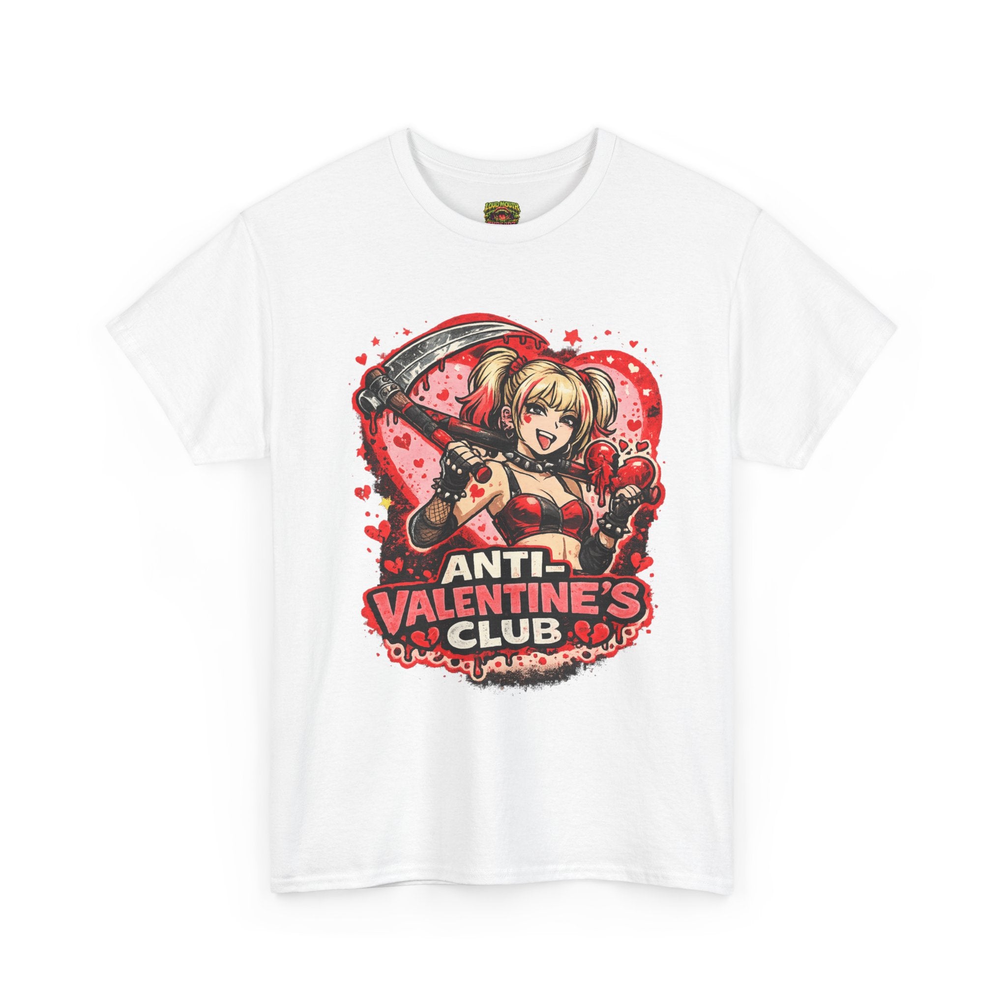 Anti-Valentine's Club Tee — Edgy Gothic Valentine's Day Graphic Shirt