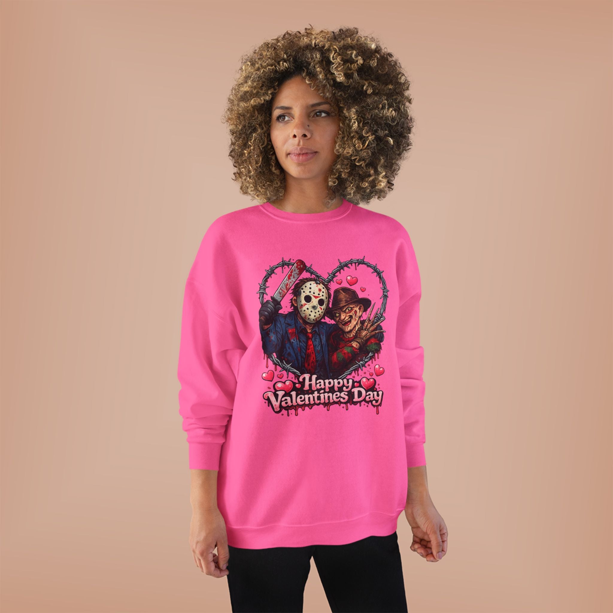 Horror Classic Valentine's Day Unisex EcoSmart® Crewneck Sweatshirt