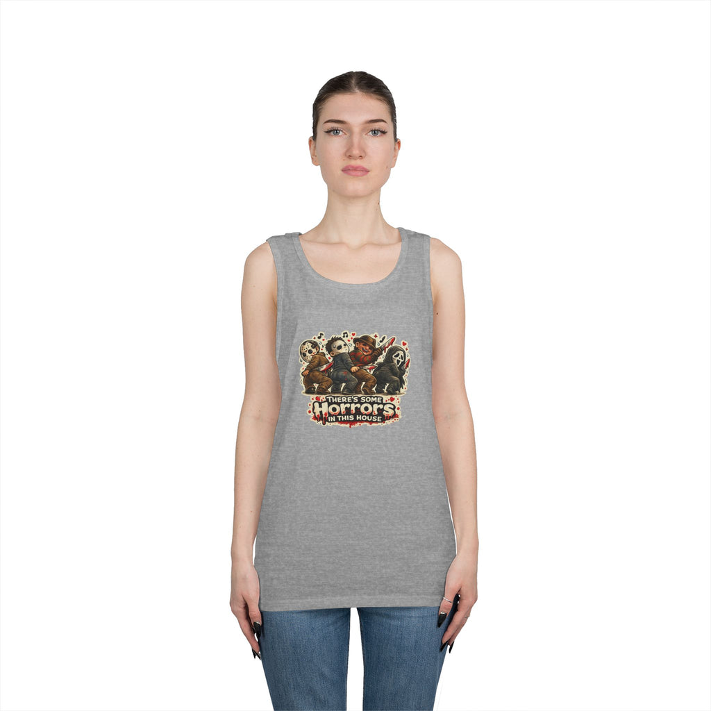 Horrors in this house Unisex Heavy Cotton Tank Top