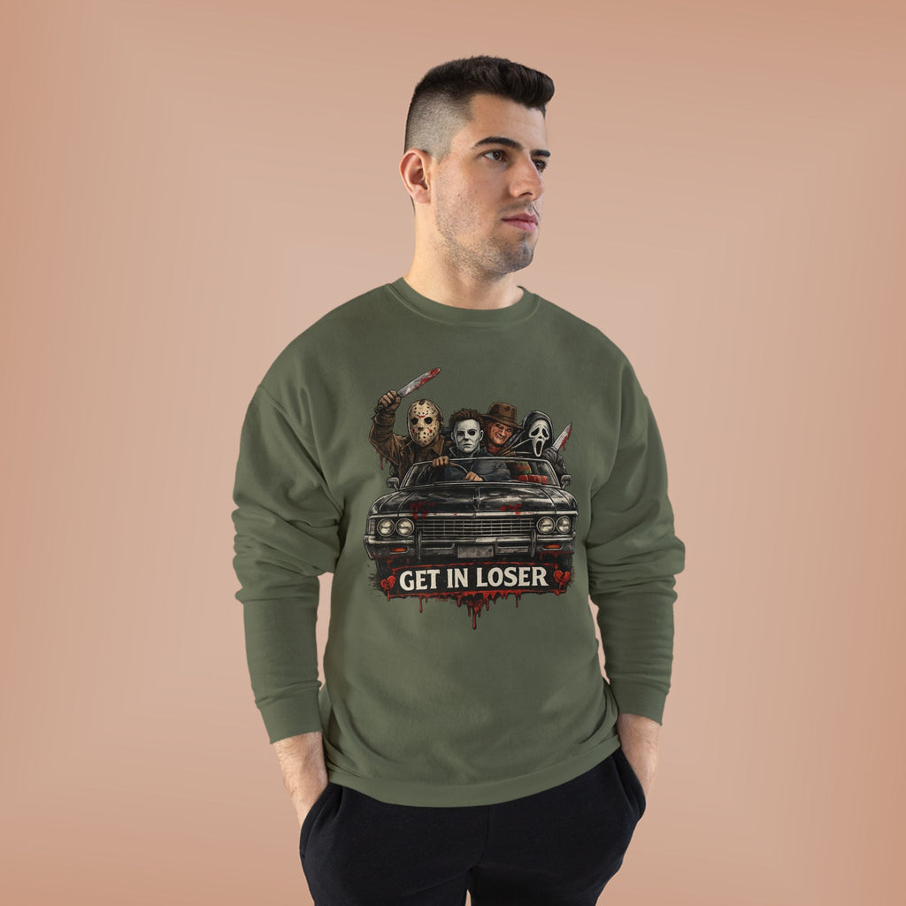 "Get in Loser" Horror Classic Unisex EcoSmart® Crewneck Sweatshirt