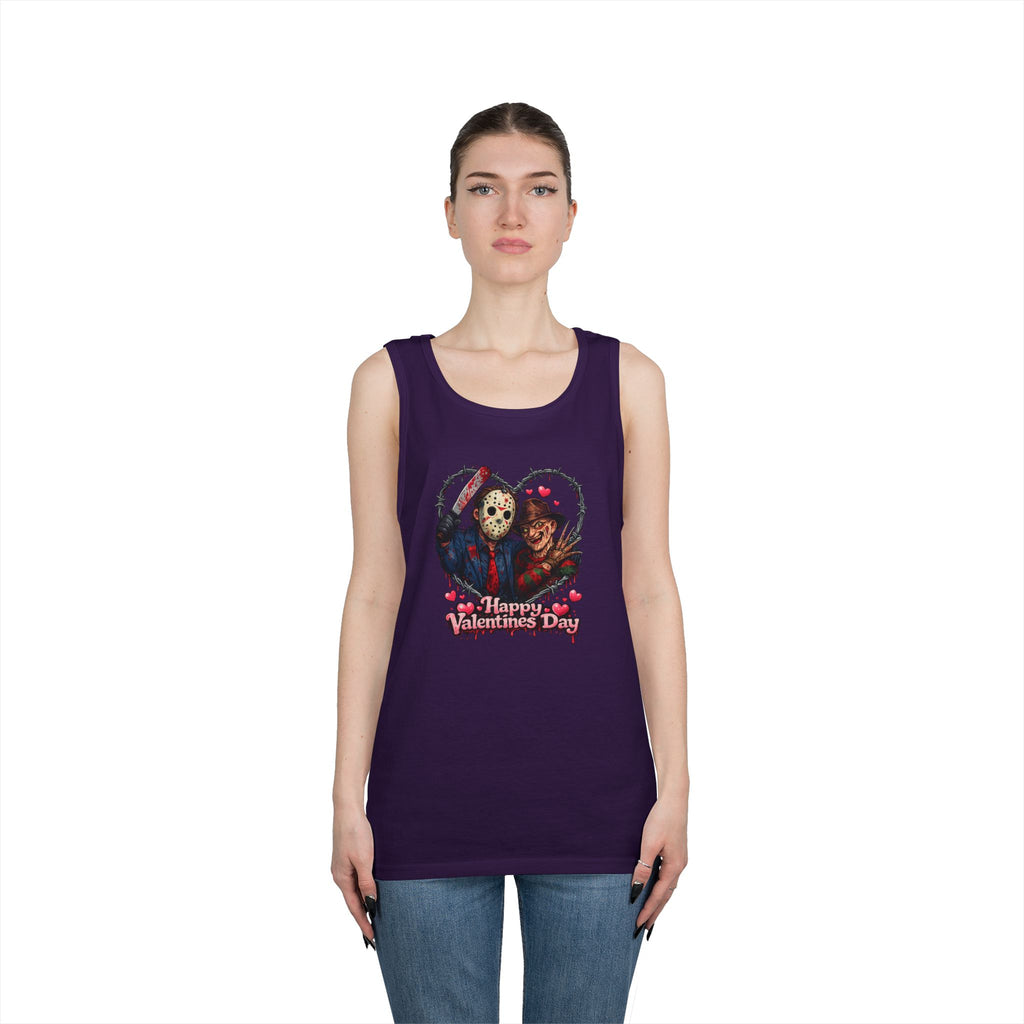 Horror Movie Classic Valentine's Unisex Heavy Cotton Tank Top