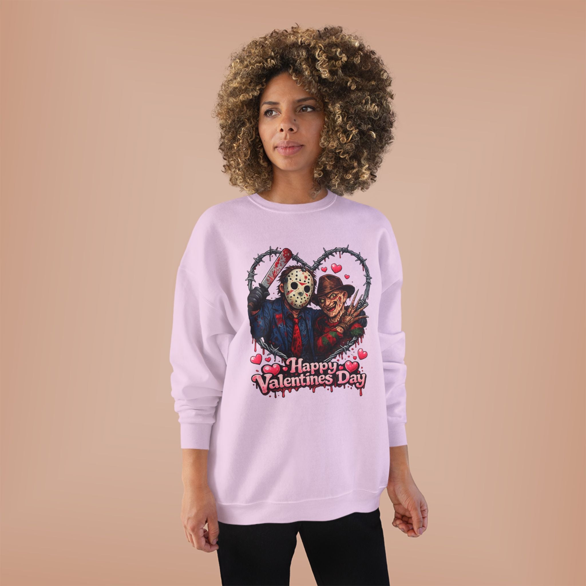 Horror Classic Valentine's Day Unisex EcoSmart® Crewneck Sweatshirt