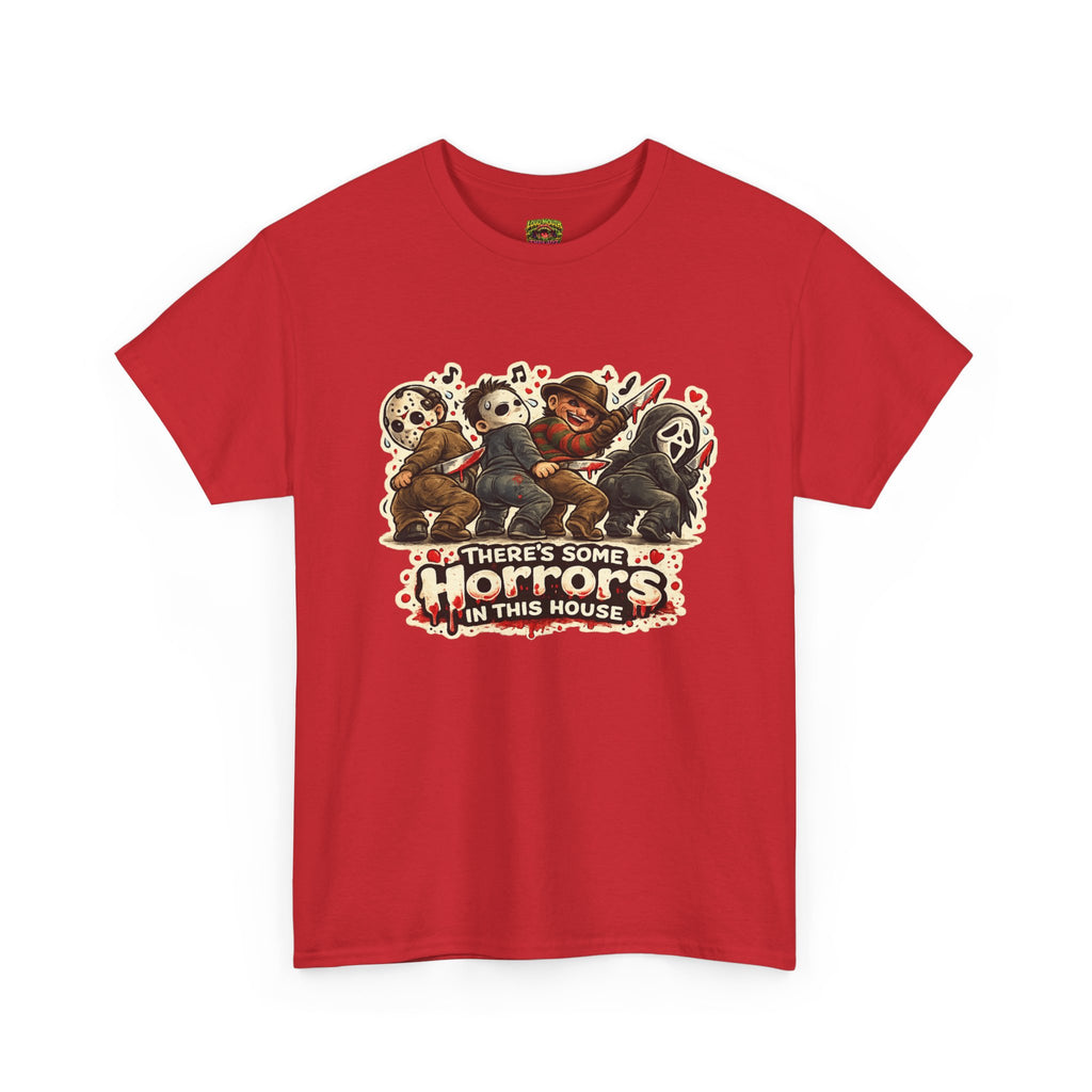 Horror Movie Icon Tee — "There's Some Horrors in This House" Graphic T-Shirt