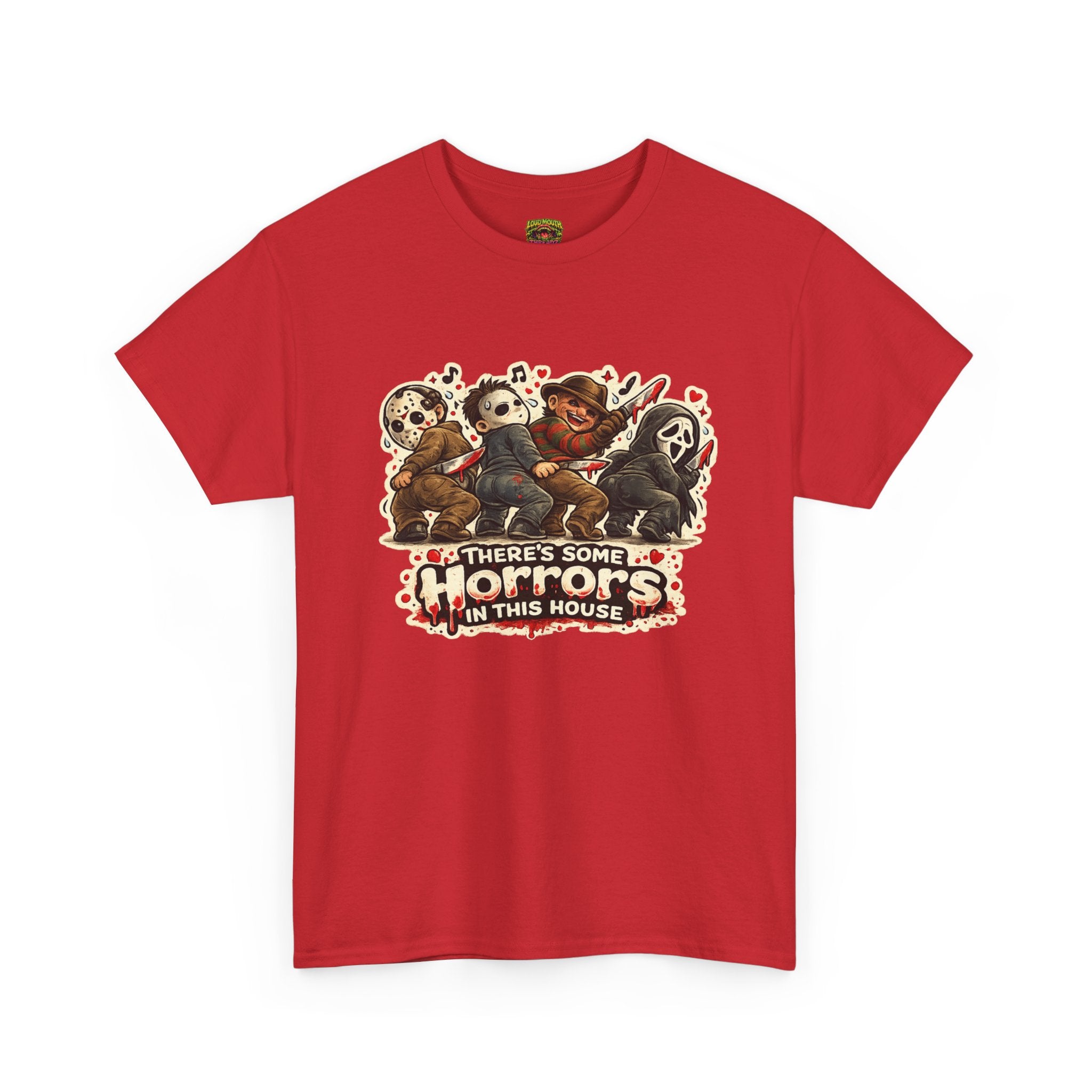 Horror Movie Icon Tee — "There's Some Horrors in This House" Graphic T-Shirt