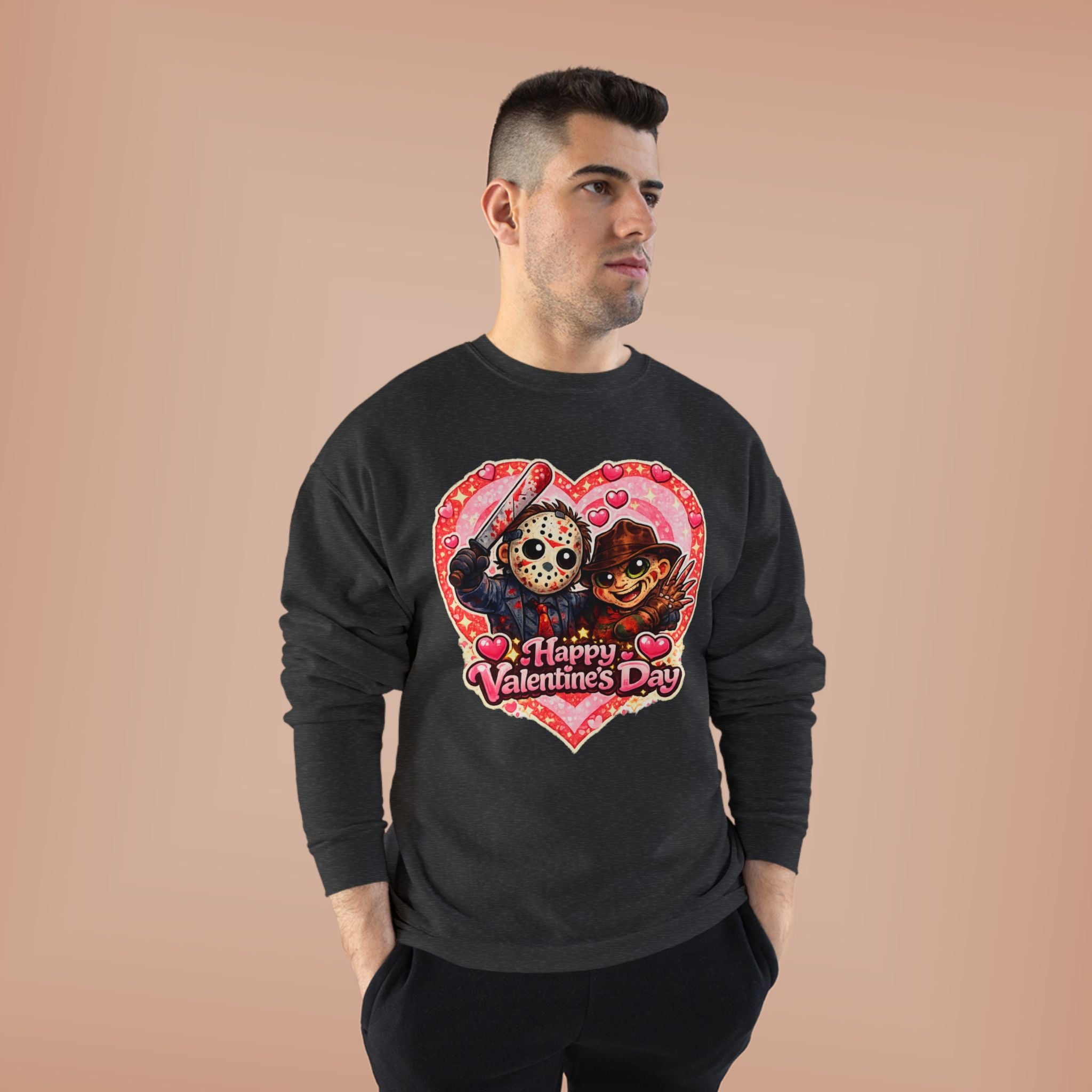 Cute Horrors Valentine's Day Unisex EcoSmart® Crewneck Sweatshirt