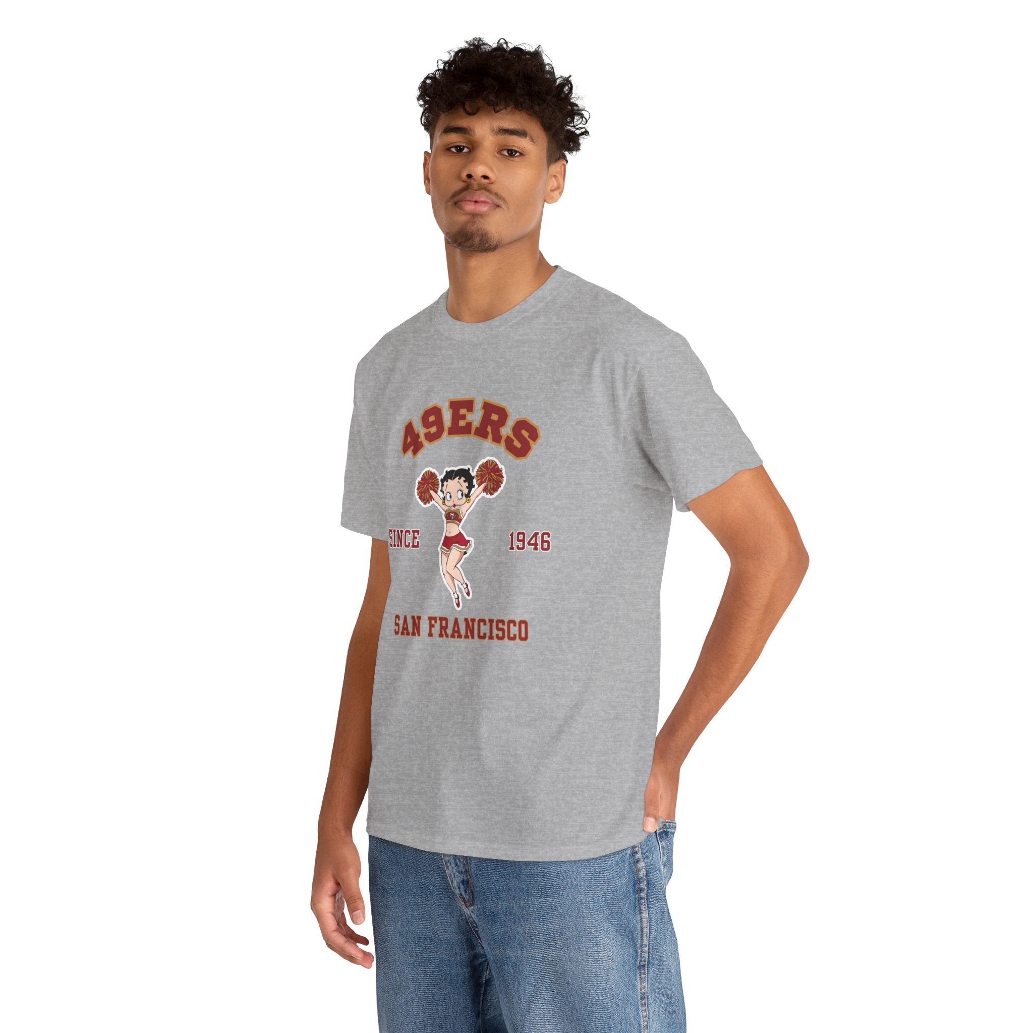 49ers Cheerleader Tee — San Francisco Since 1946 Vintage Football Shirt