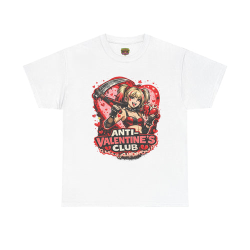 Anti-Valentine's Club Tee — Edgy Gothic Valentine's Day Graphic Shirt