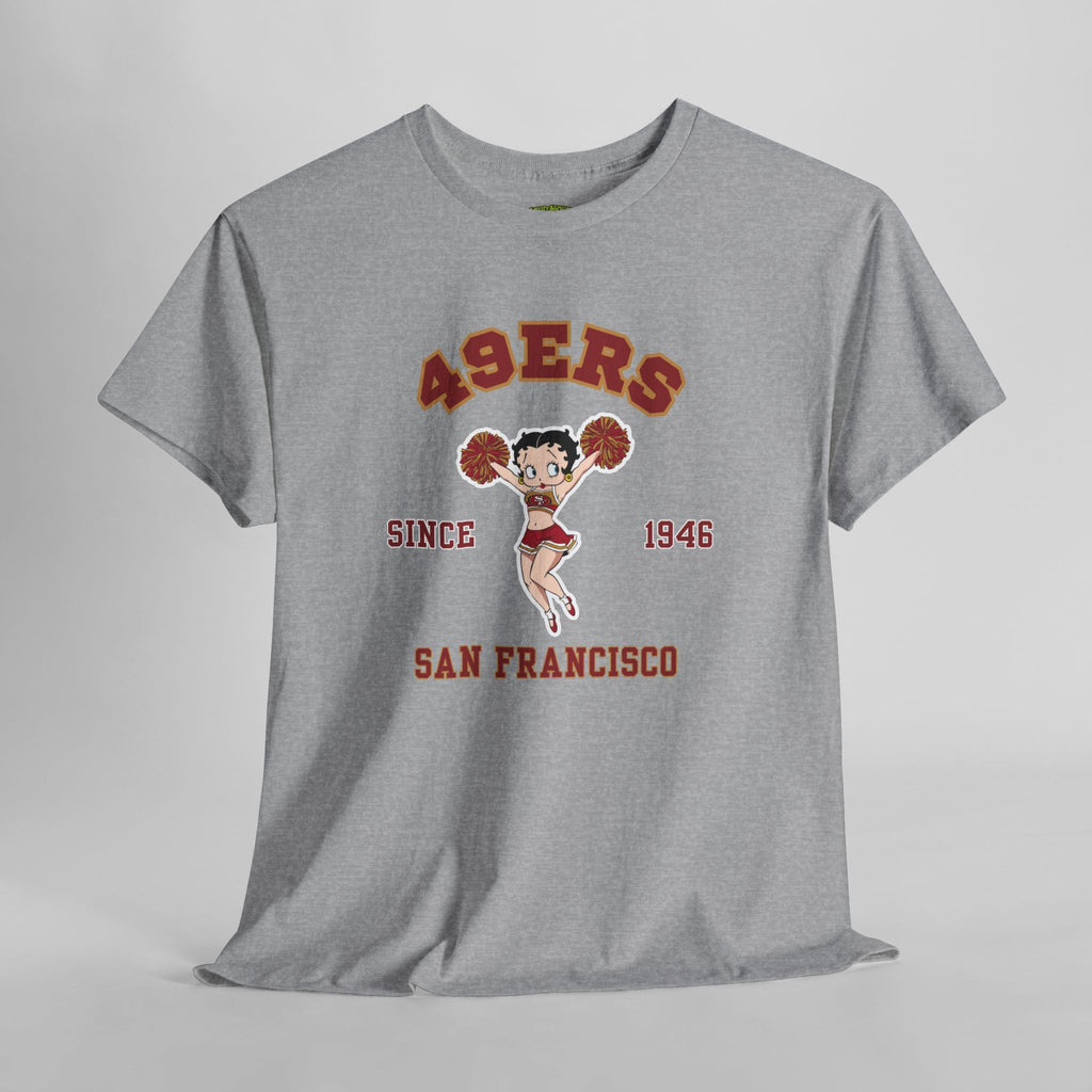 49ers Cheerleader Tee — San Francisco Since 1946 Vintage Football Shirt