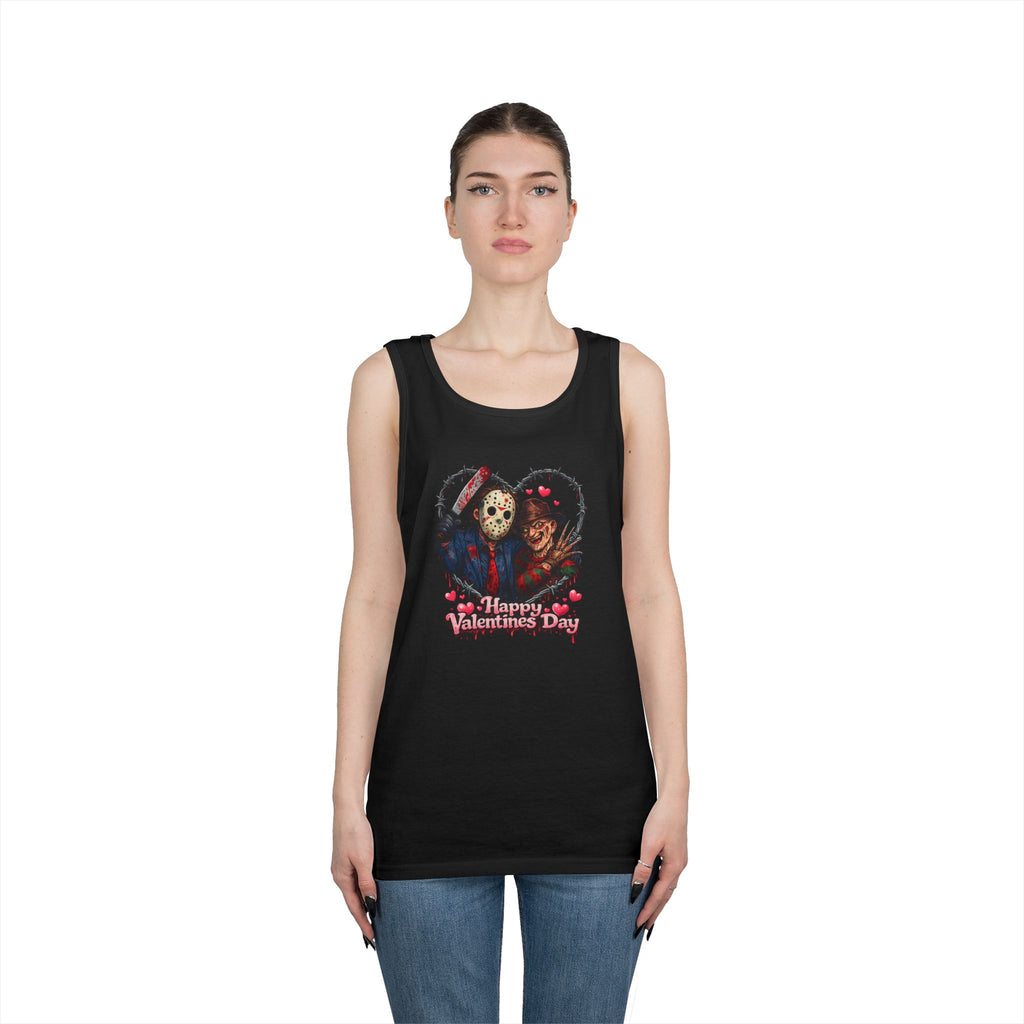Horror Movie Classic Valentine's Unisex Heavy Cotton Tank Top
