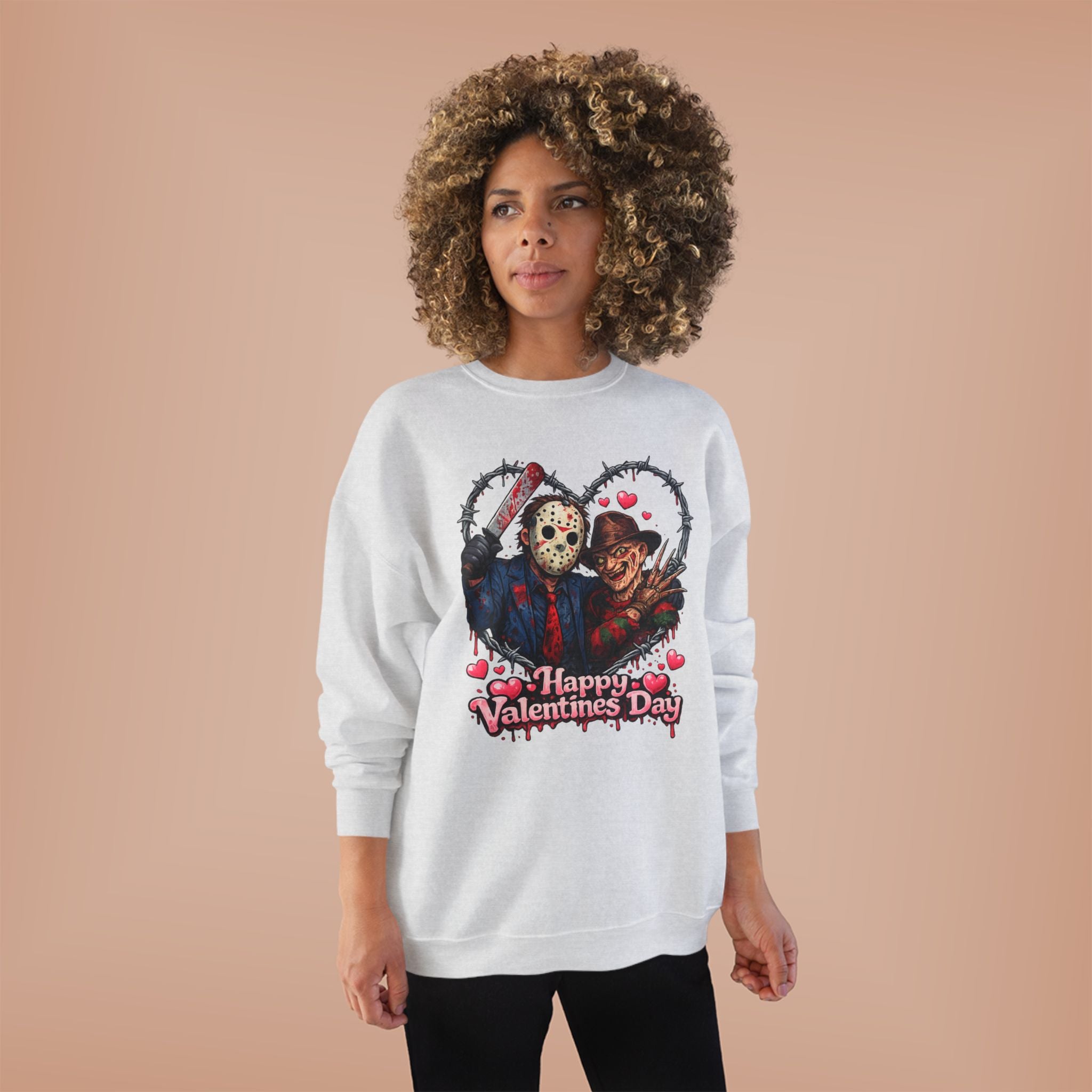 Horror Classic Valentine's Day Unisex EcoSmart® Crewneck Sweatshirt
