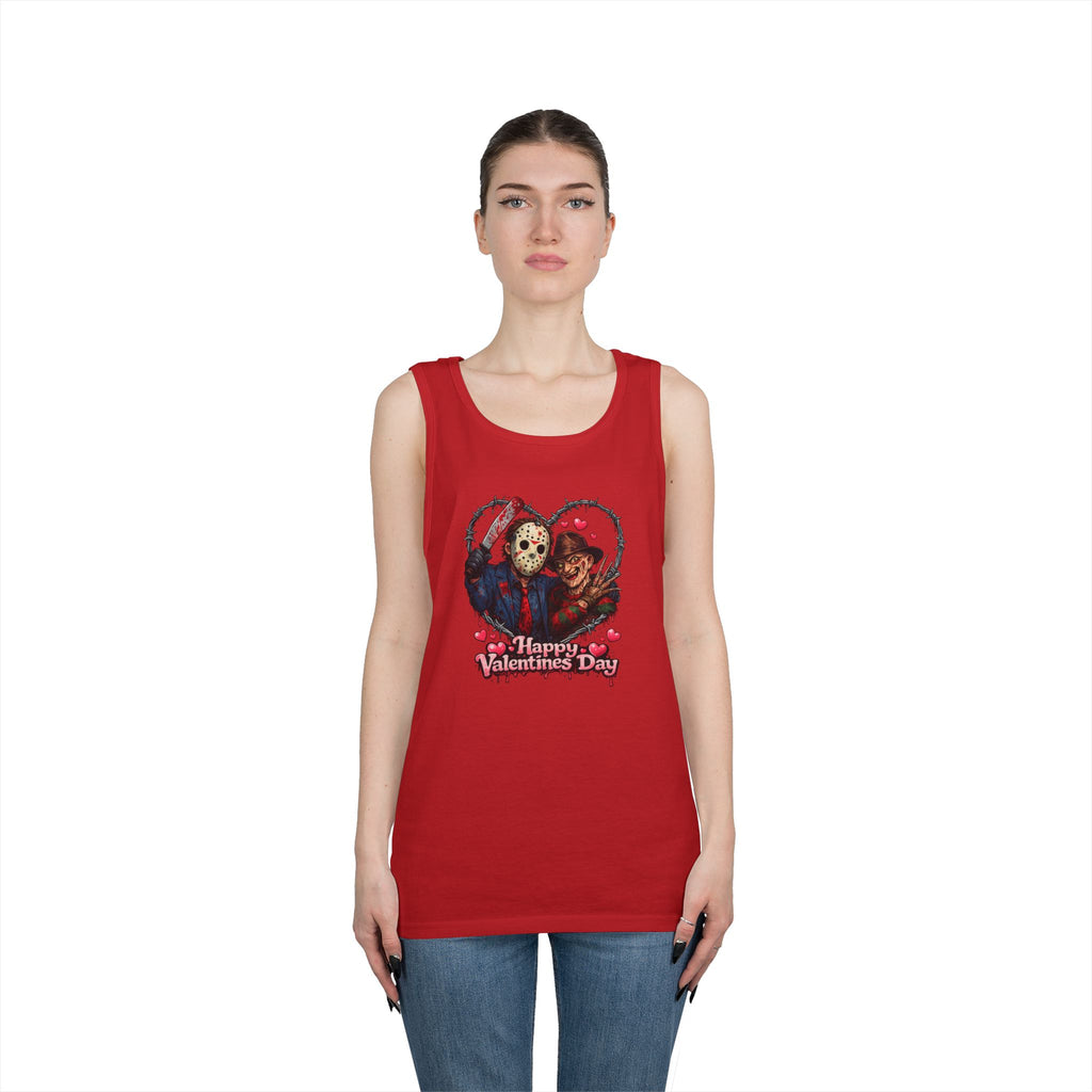 Horror Movie Classic Valentine's Unisex Heavy Cotton Tank Top
