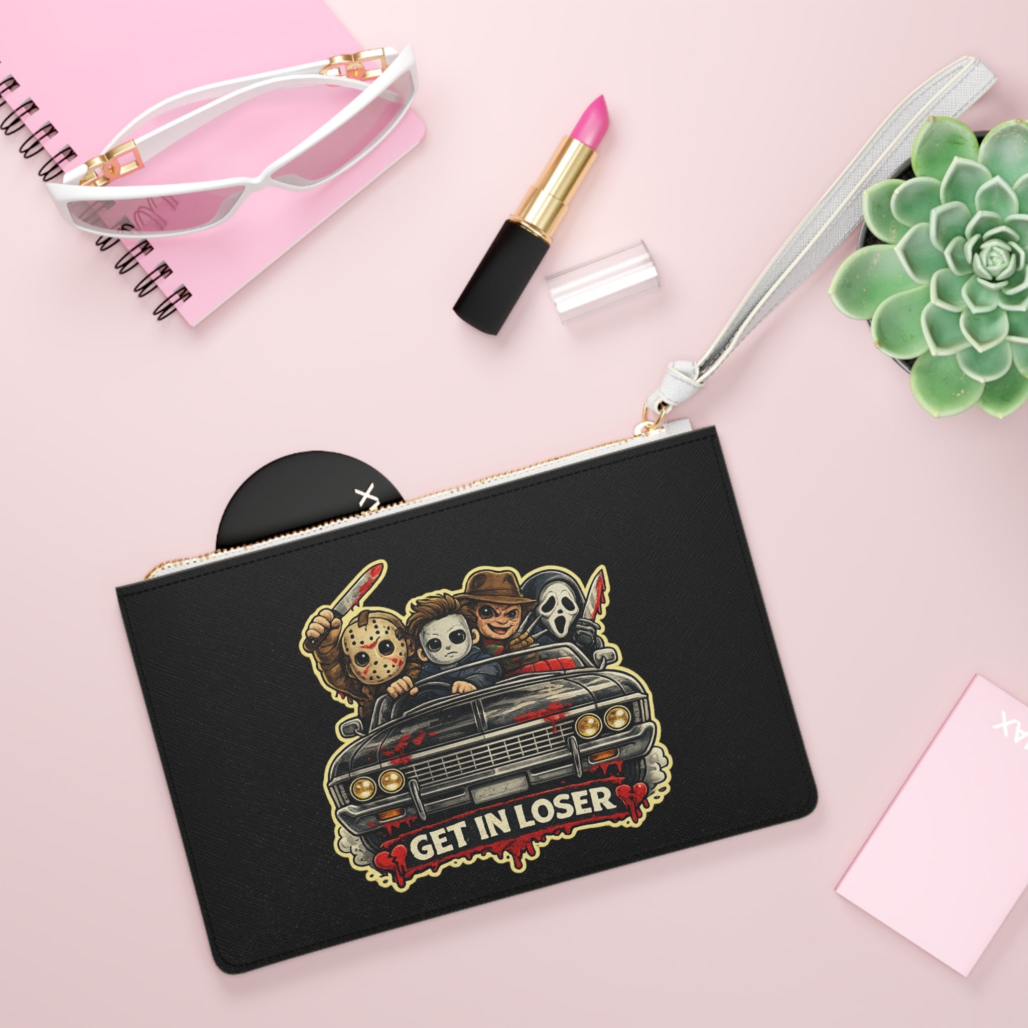 Cute Horrors "Get in Loser" Clutch Bag