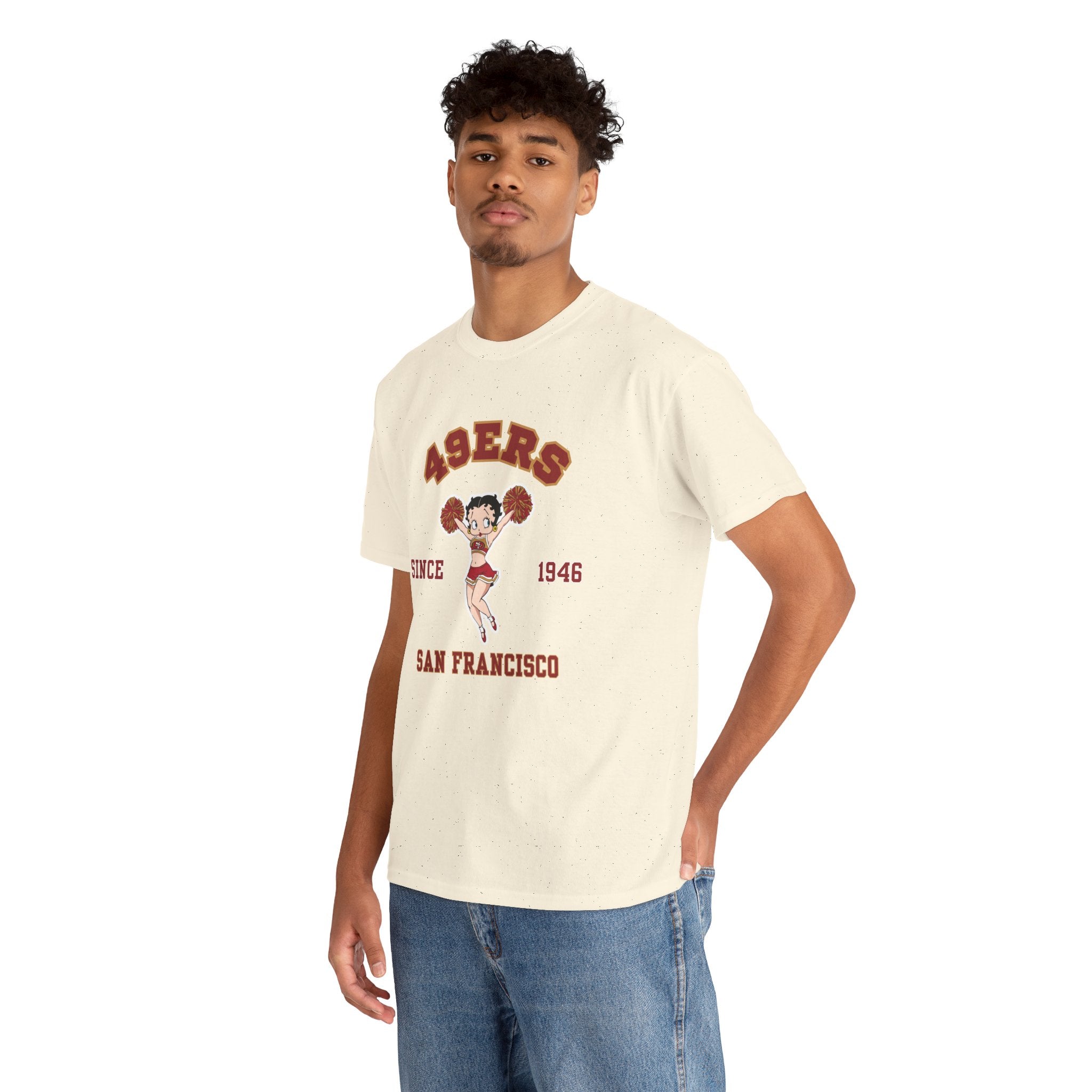 49ers Cheerleader Tee — San Francisco Since 1946 Vintage Football Shirt