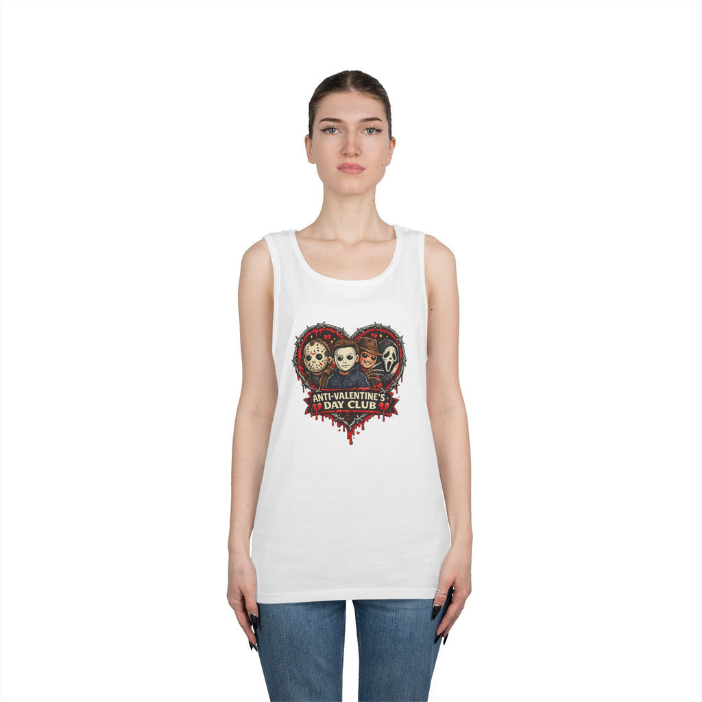 Horror Classics Anti-Valentine's Unisex Heavy Cotton Tank Top