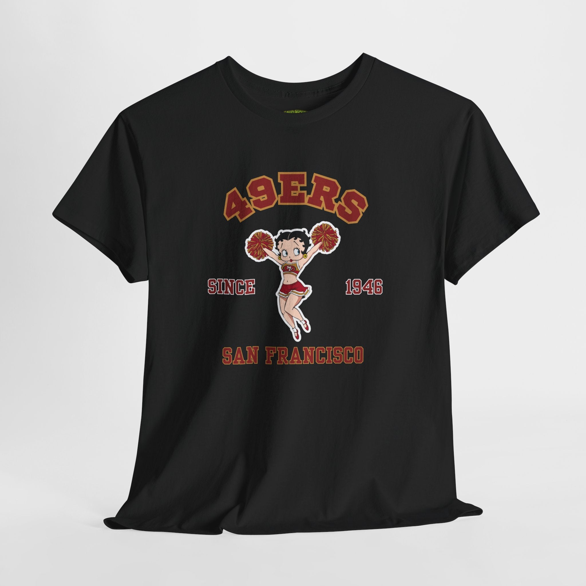 49ers Cheerleader Tee — San Francisco Since 1946 Vintage Football Shirt