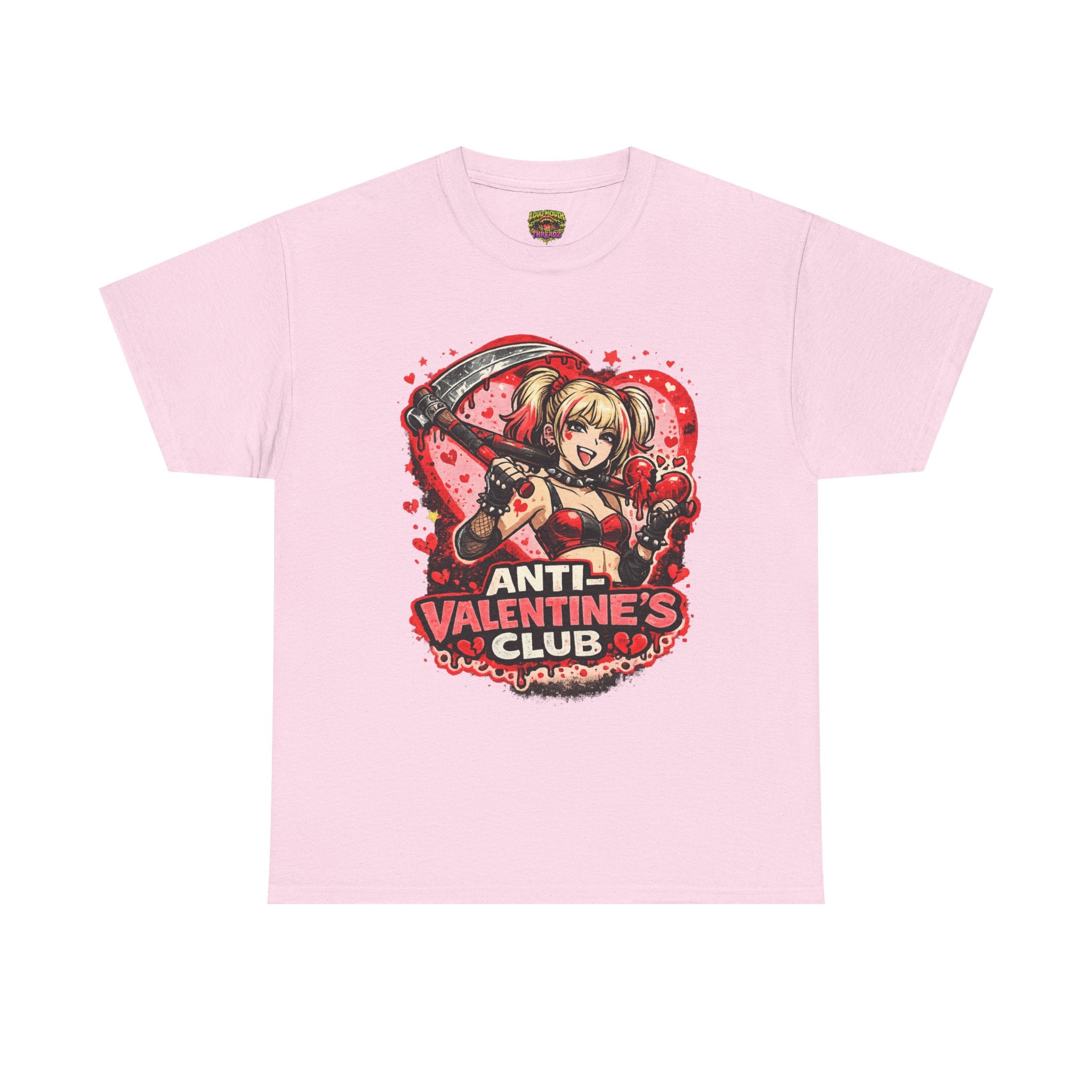 Anti-Valentine's Club Tee — Edgy Gothic Valentine's Day Graphic Shirt